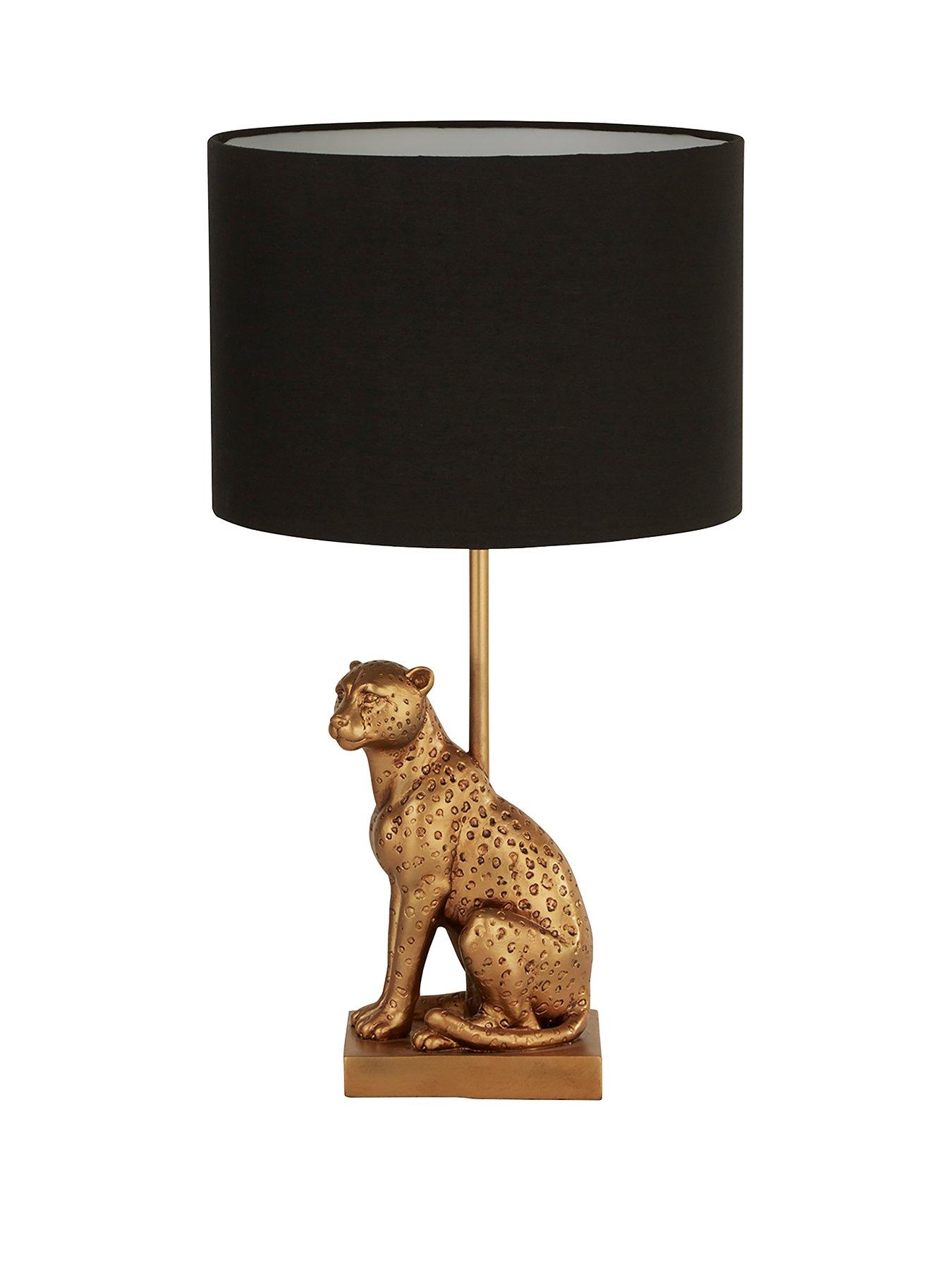 cheetah table lamp
