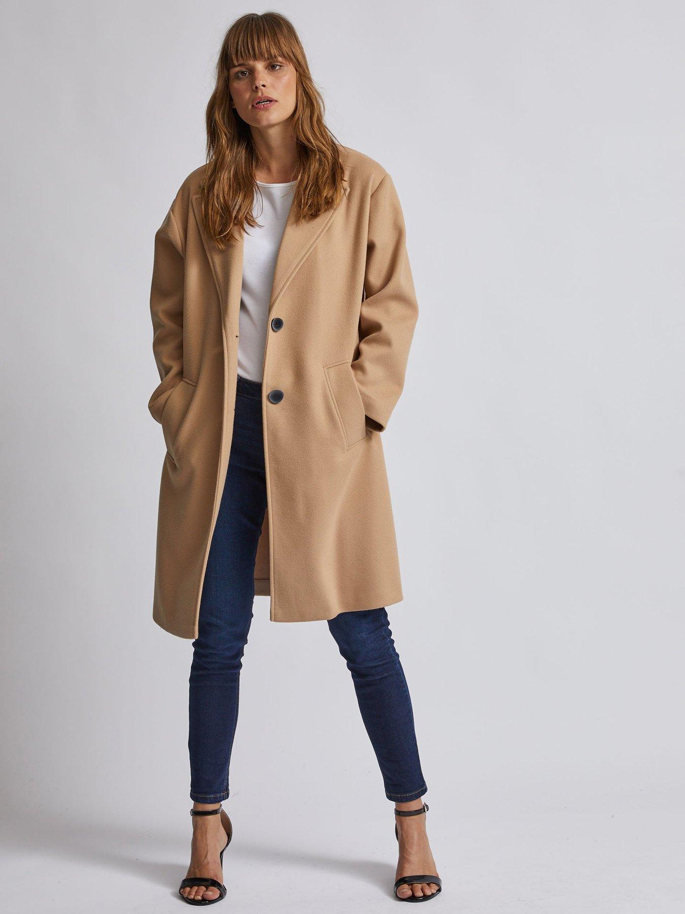 dorothy perkins camel coat