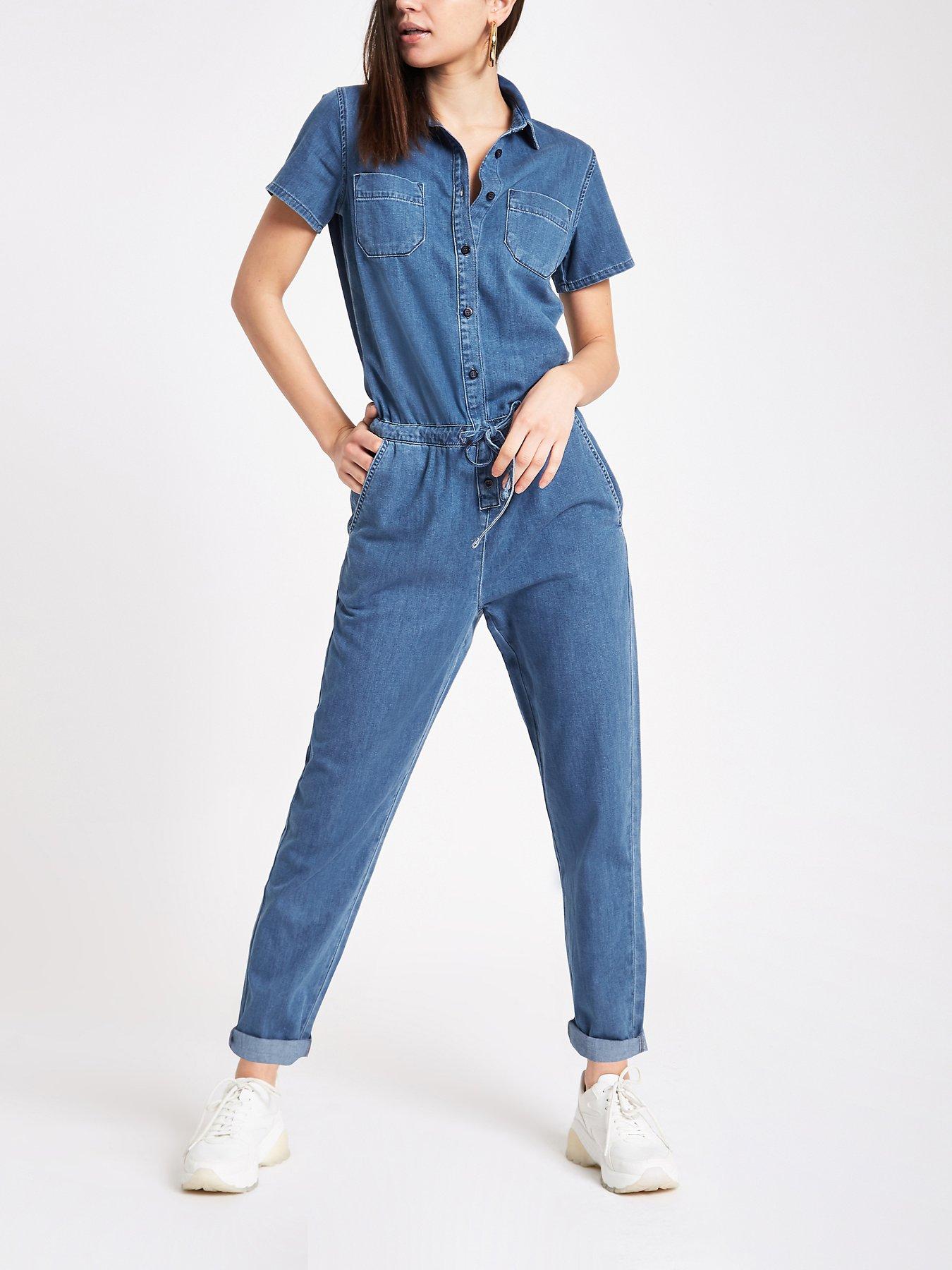 river island blue jumpsuit