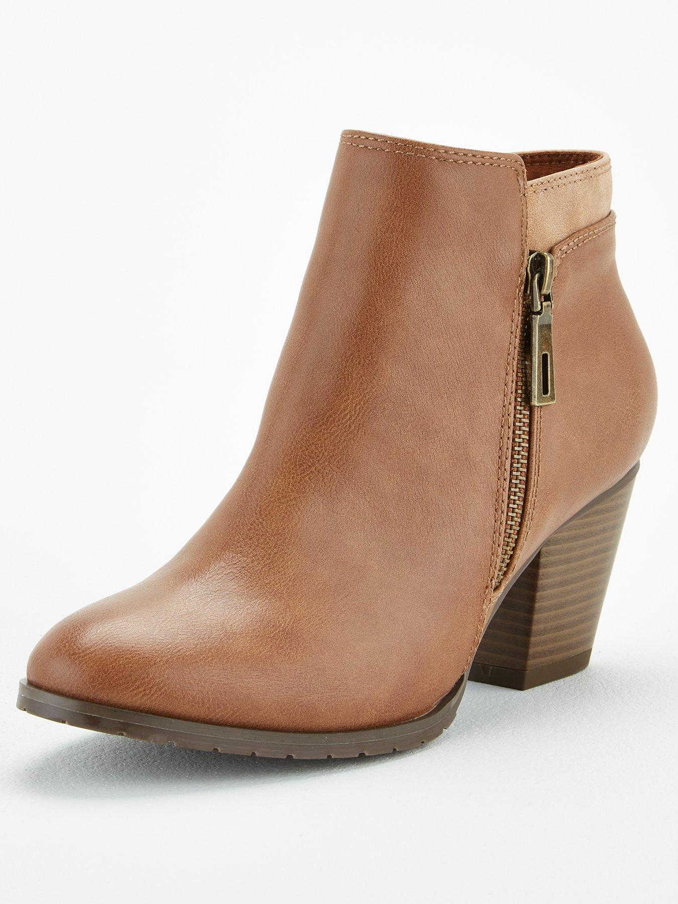 wallis brown ankle boots