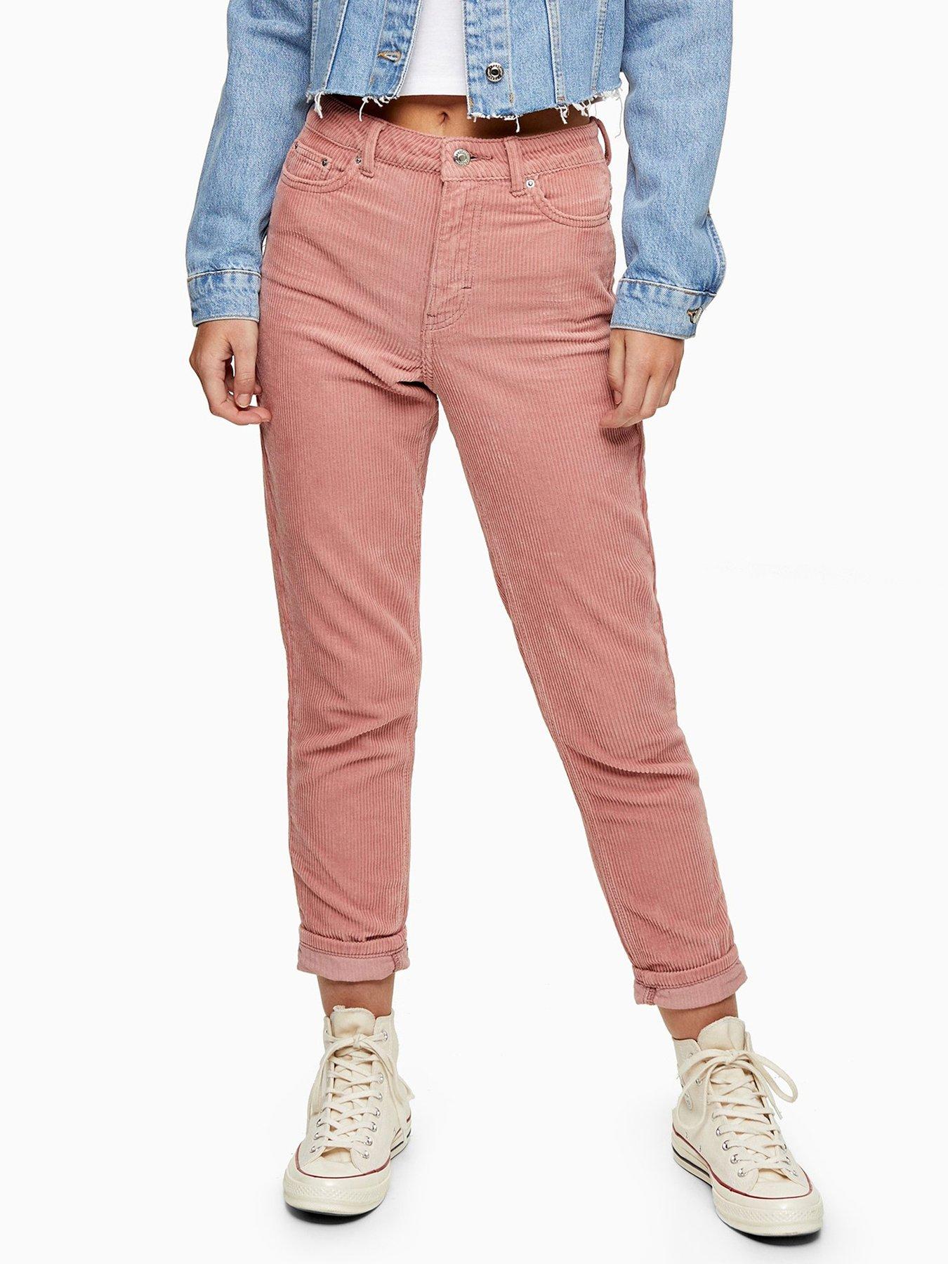 topshop pink mom jeans