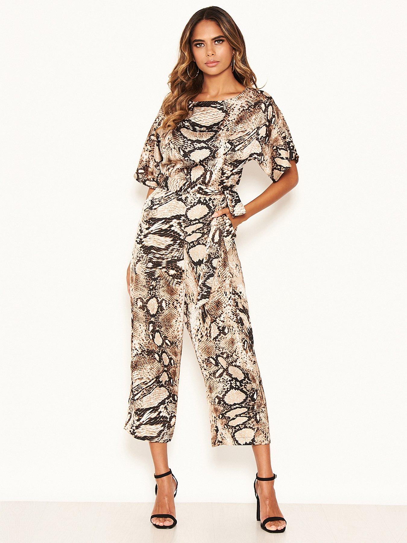 ax paris snake print jumpsuit