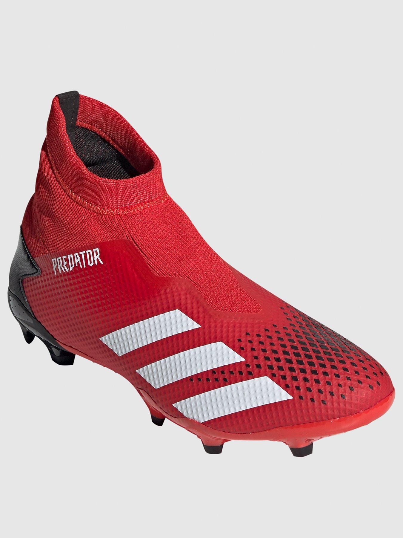 red and black predator football boots