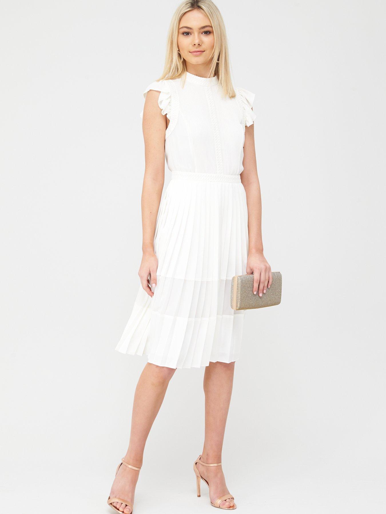 ted baker white midi dress