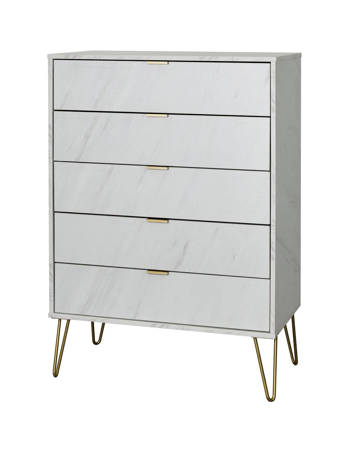 Swift Marbella Ready Assembled 5 Drawer Chest Littlewoodsireland Ie