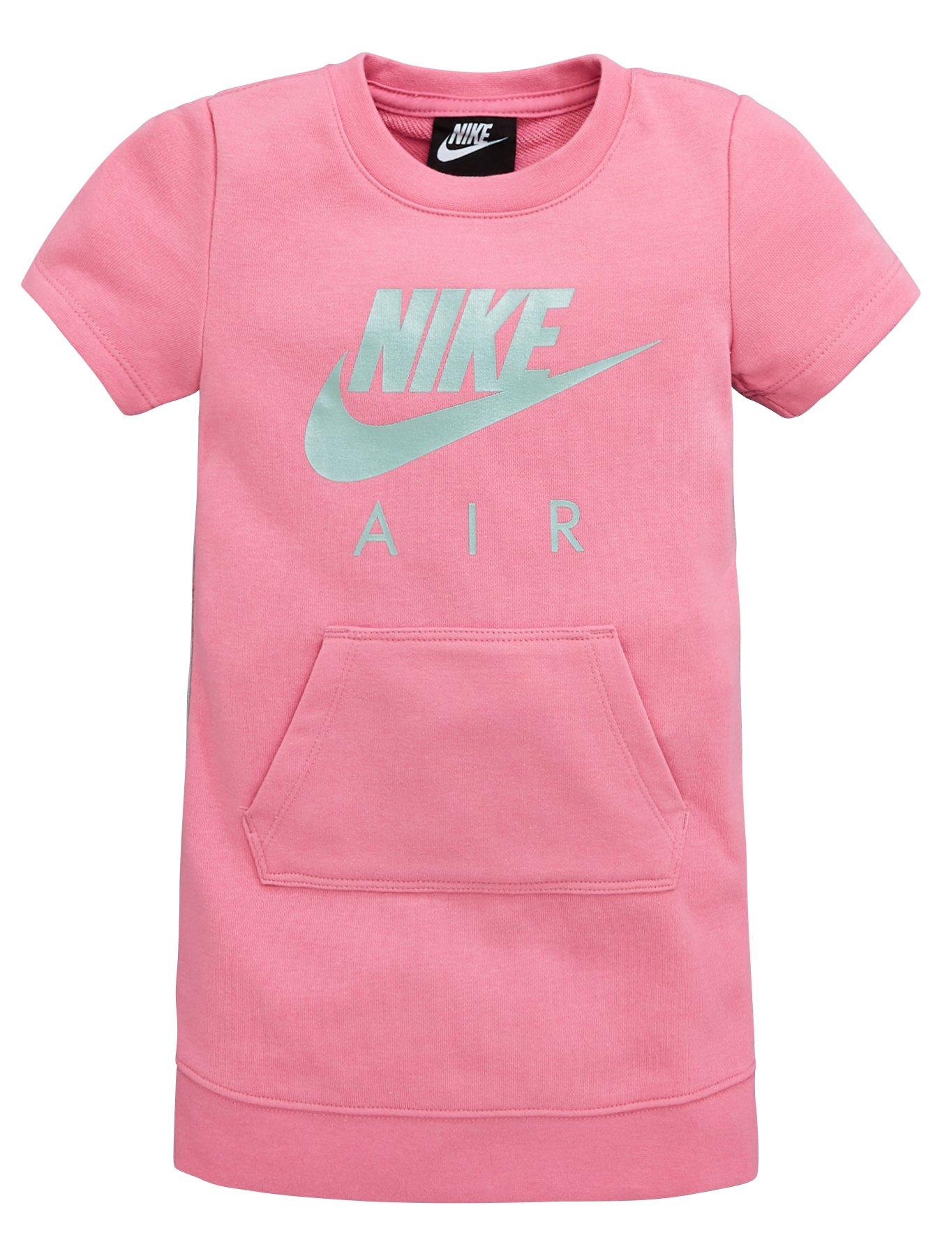 pink nike t shirt dress