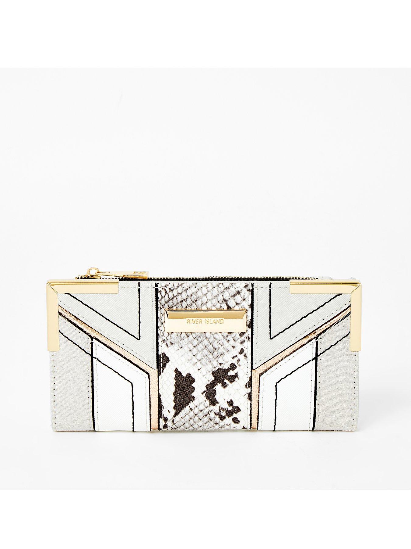 river island grey purse