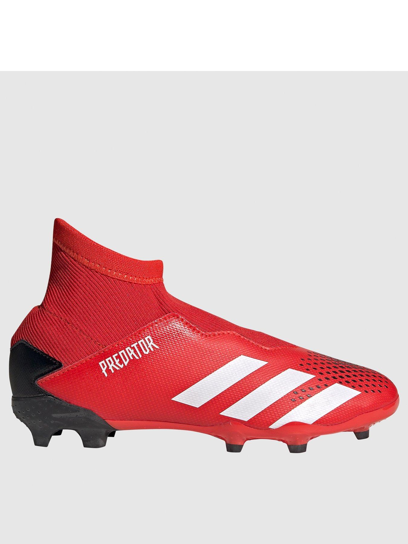 red and black predator football boots
