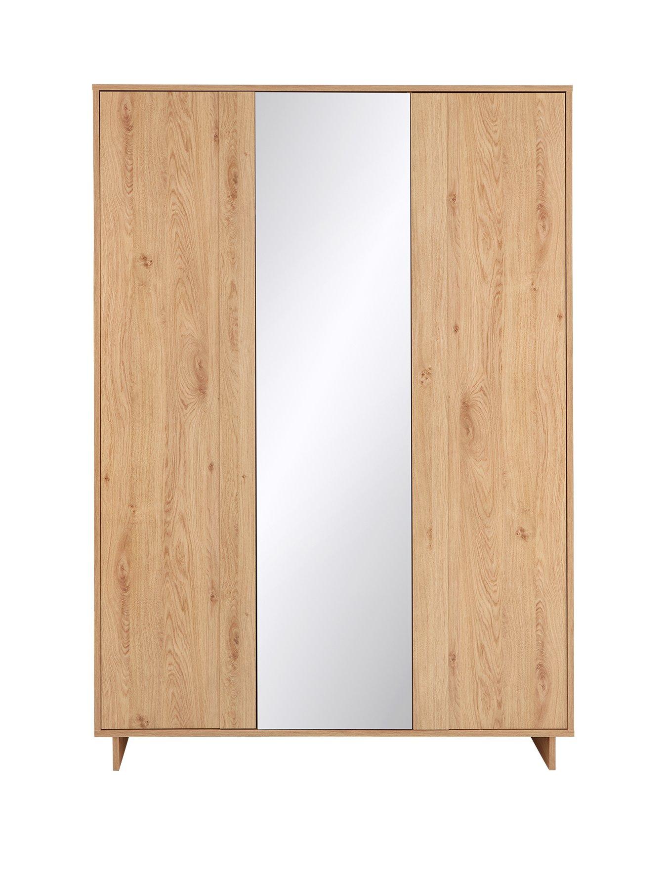 Leon 3 Door Mirrored Wardrobe Littlewoodsireland Ie