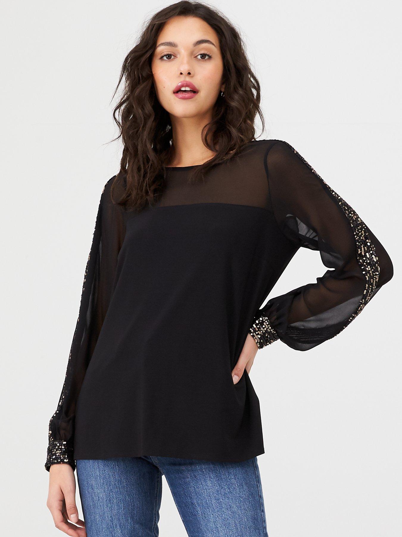 wallis sequin top