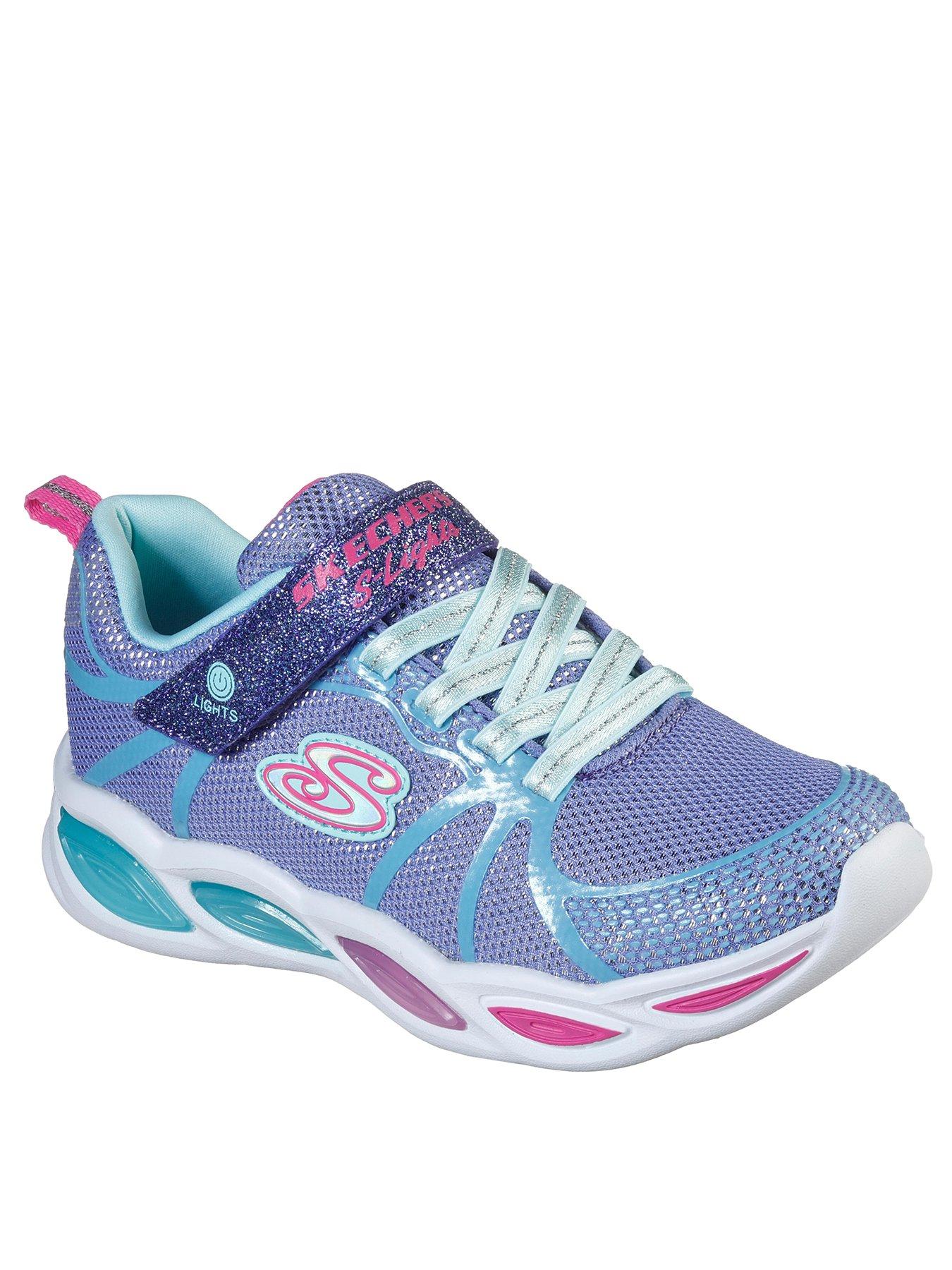 Girls Shopkins Navy /& Pink Canvas Trainers Sport Shoes Hook /& Loop Various Sizes