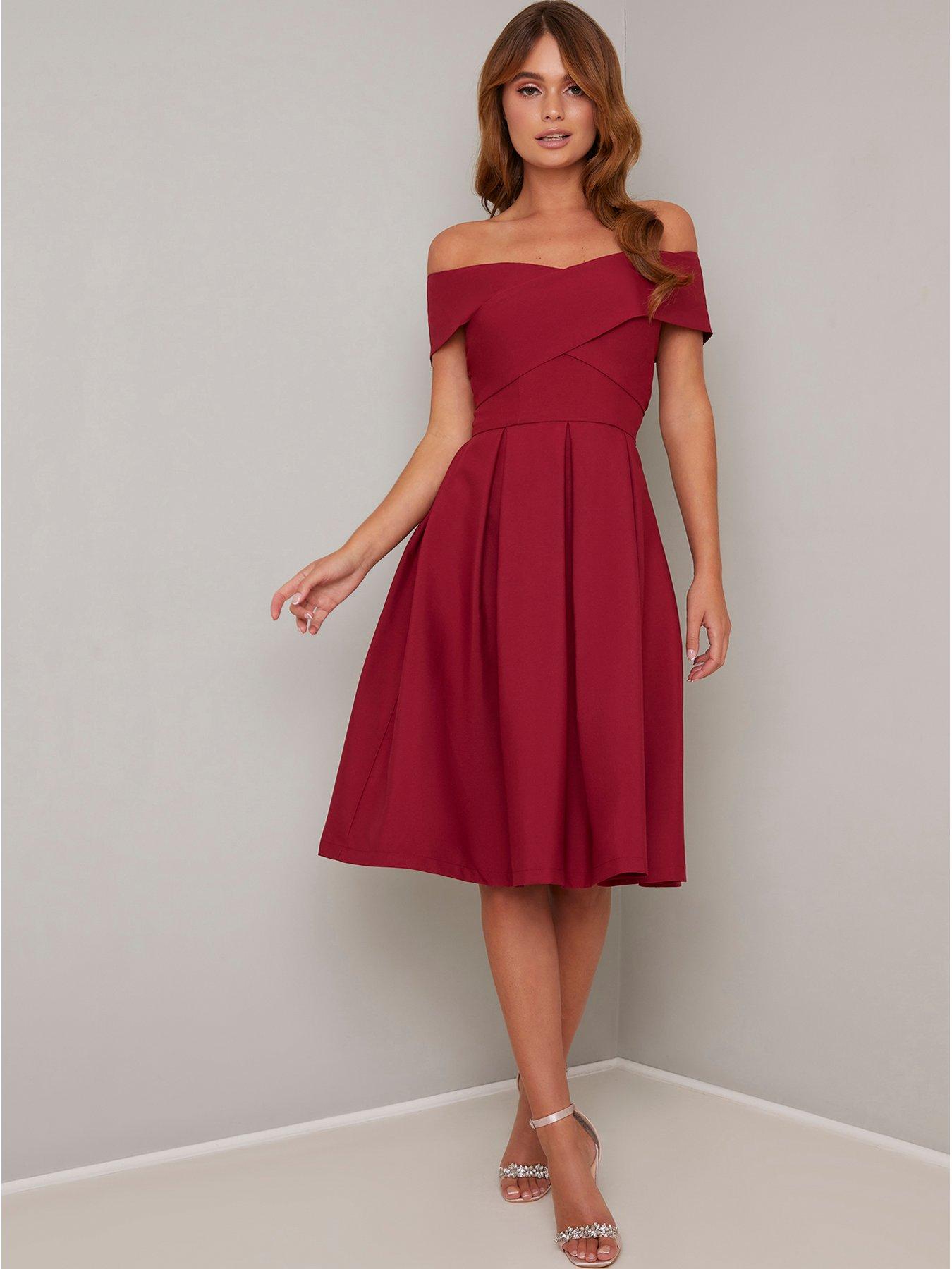 Chi chi best sale red bardot dress