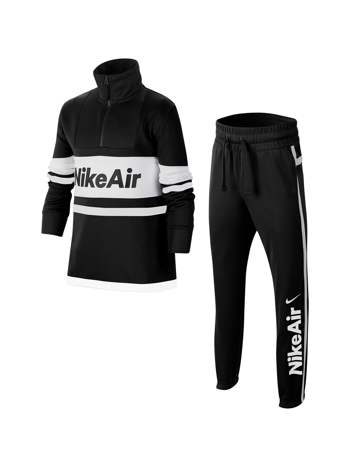 nike joggers black and white