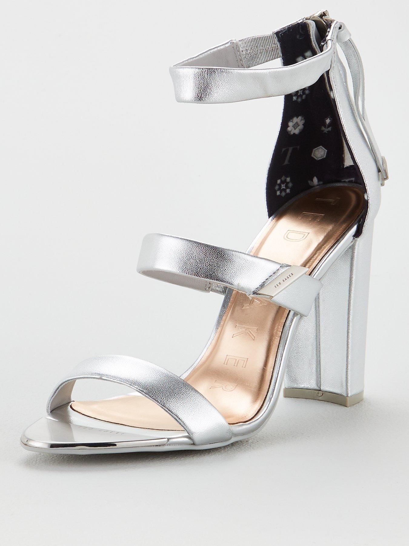 silver ted baker sandals