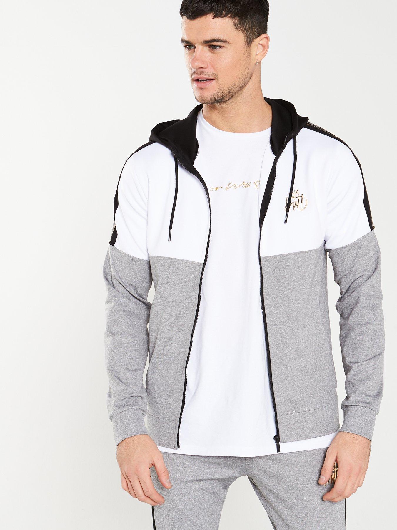 white and gold kwd hoodie