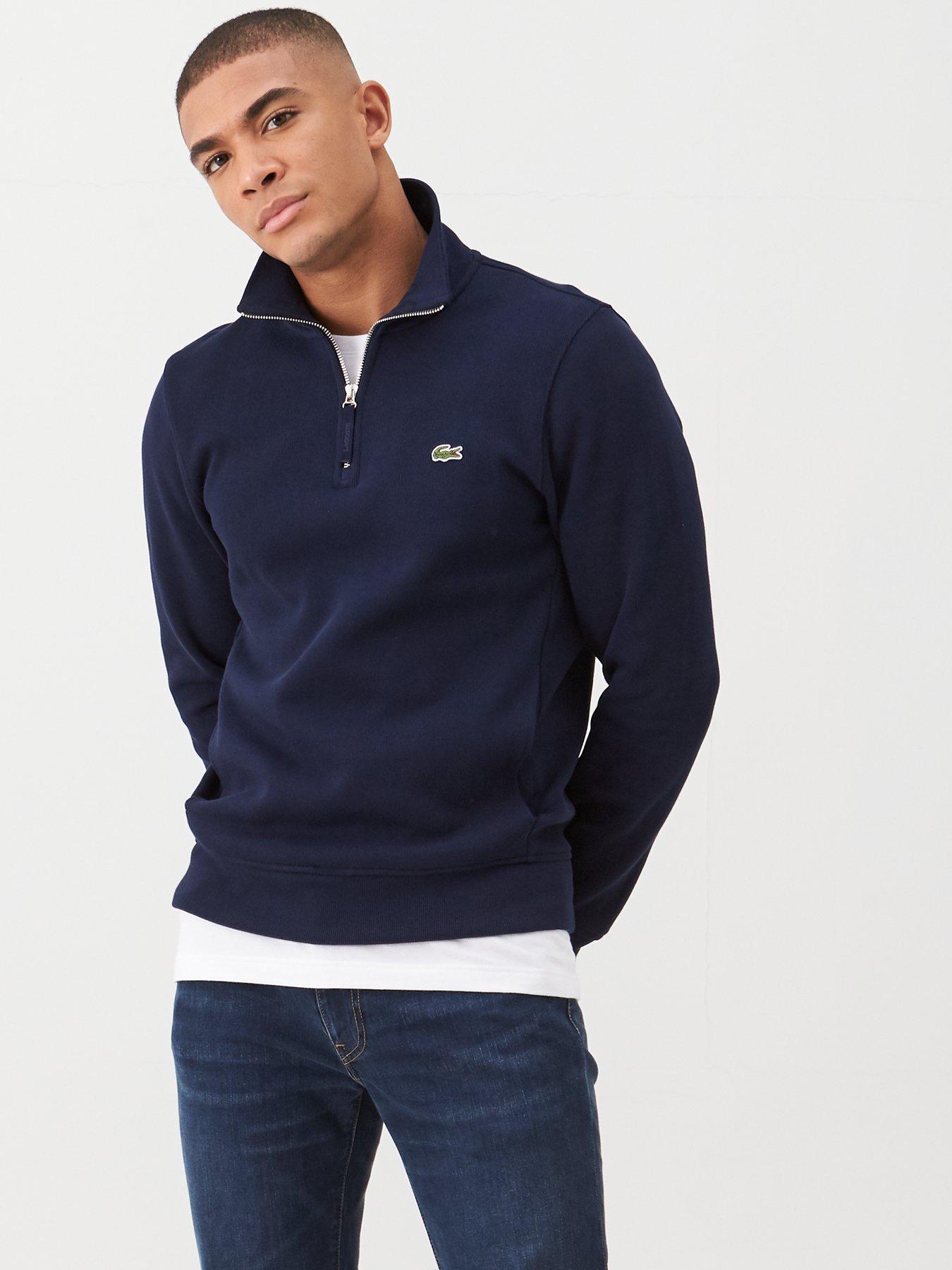 lacoste zip jumper mens