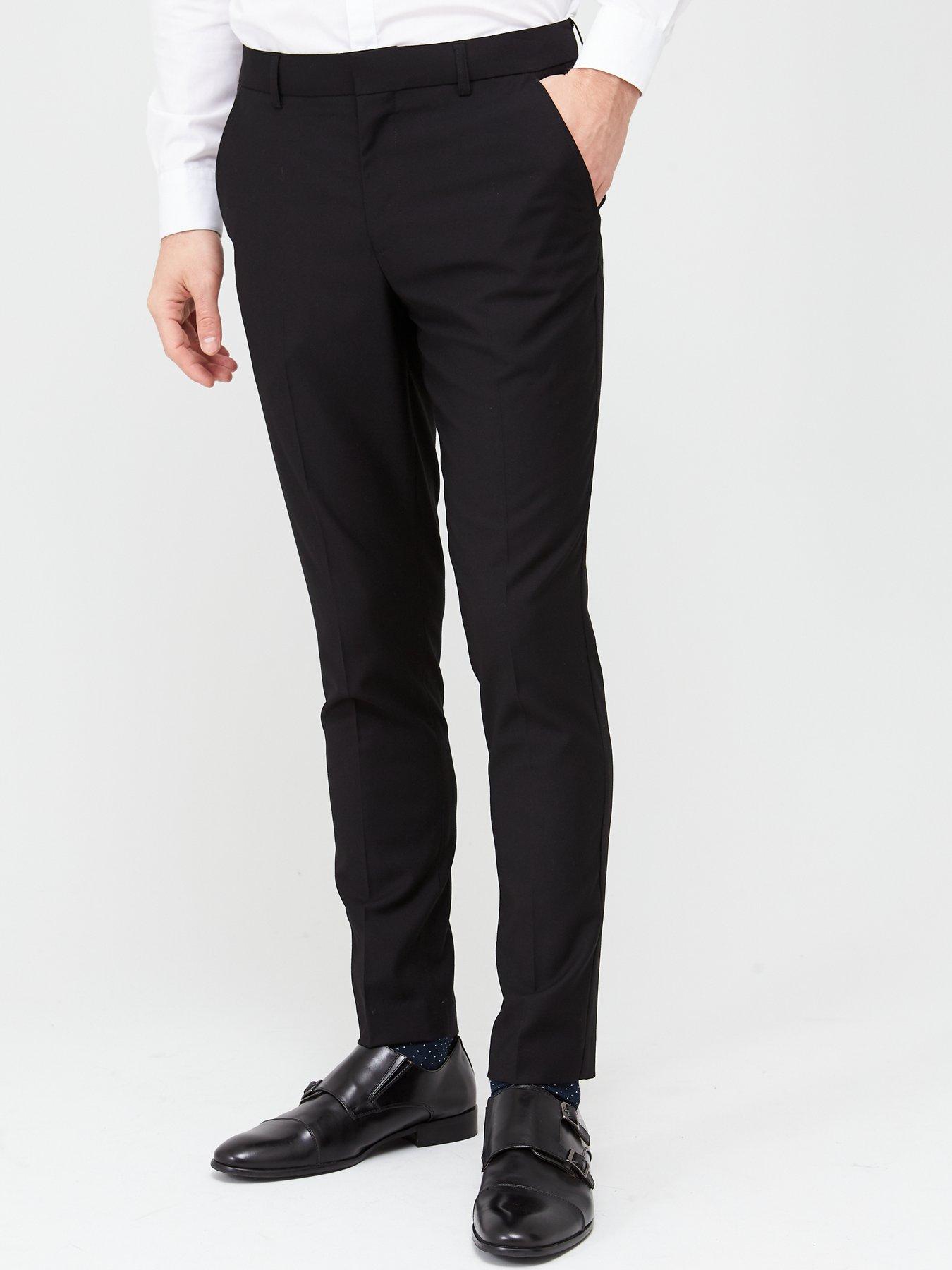 mens skinny formal trousers