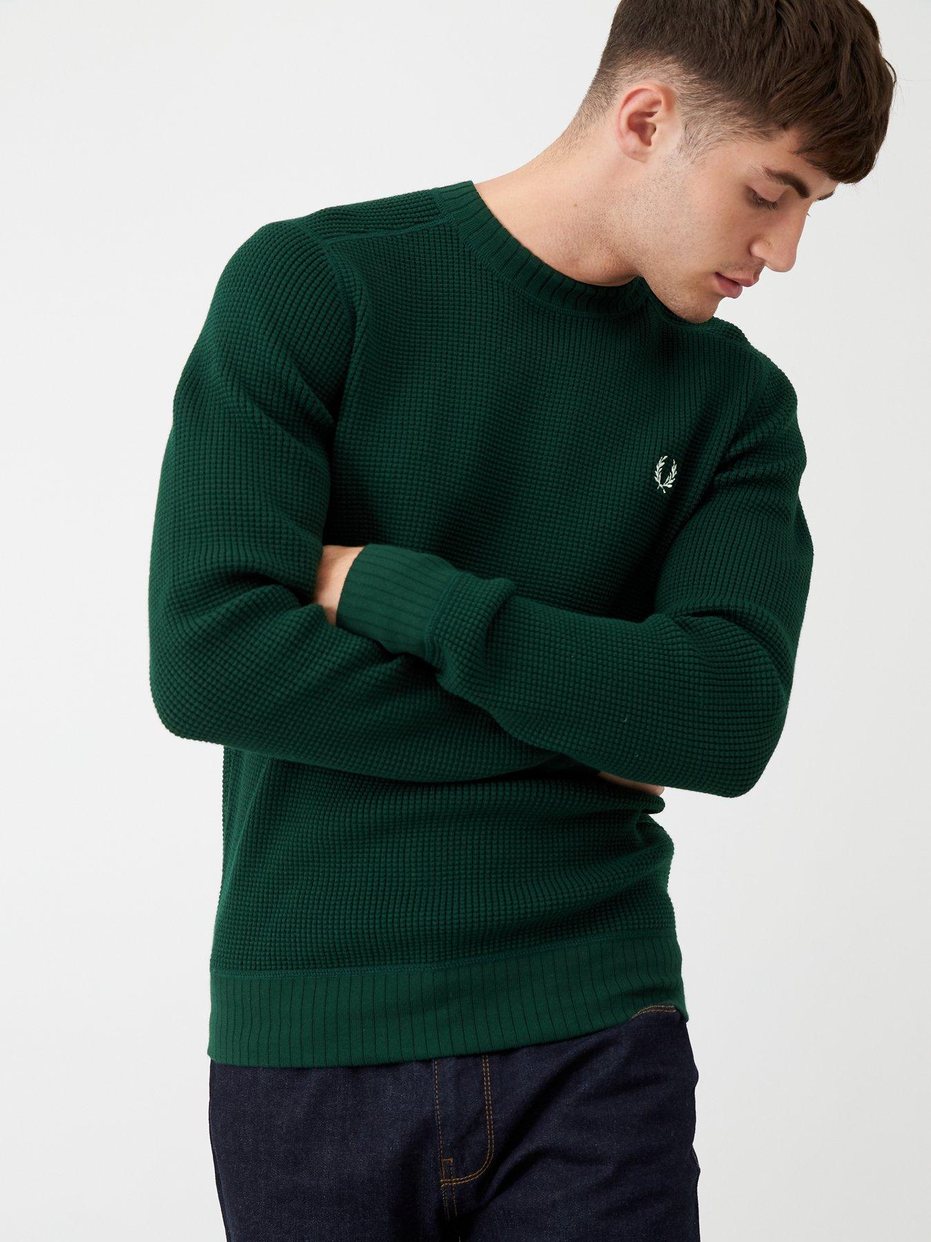 fred perry sweater green