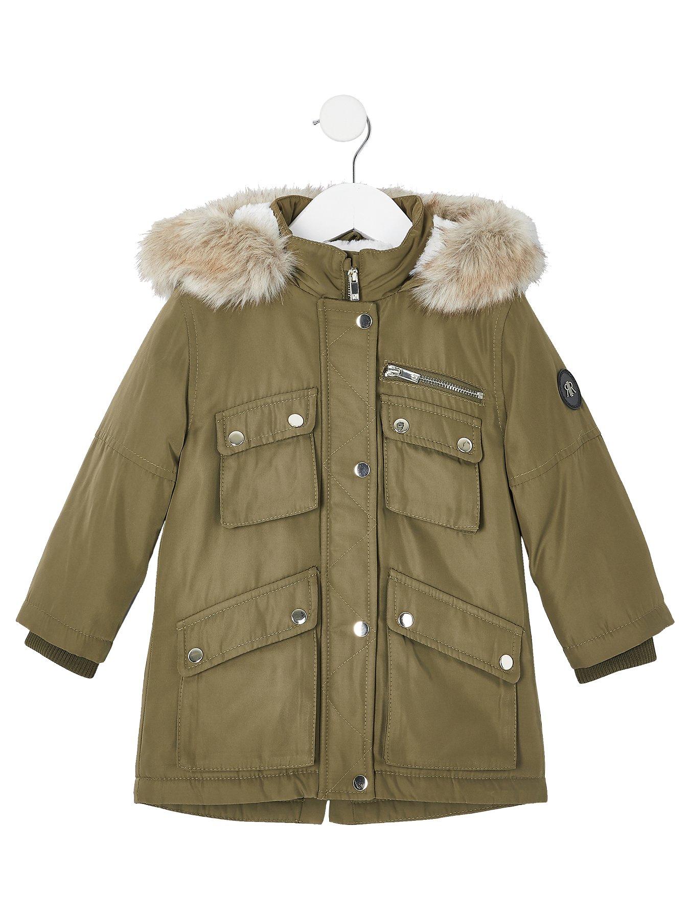 river island baby coat