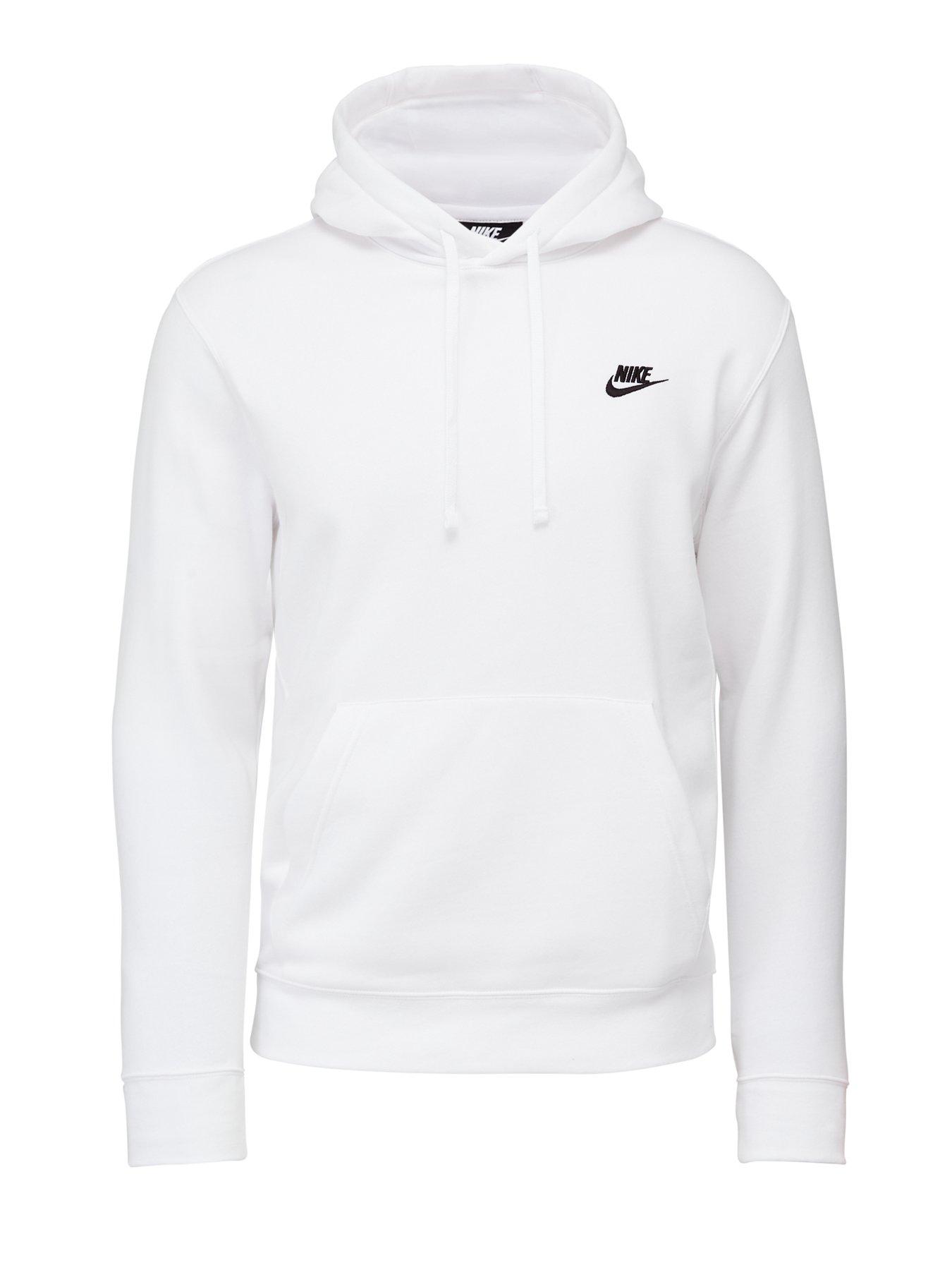 nike white overhead hoodie