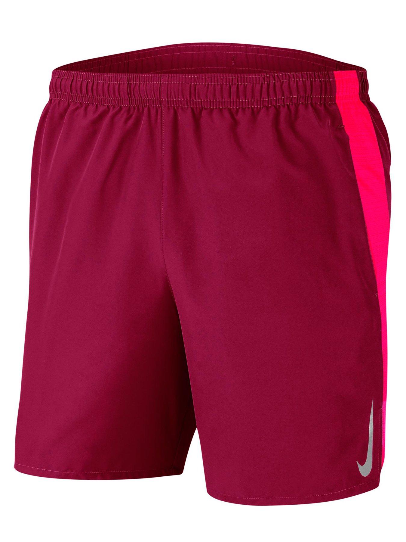 red nike running shorts