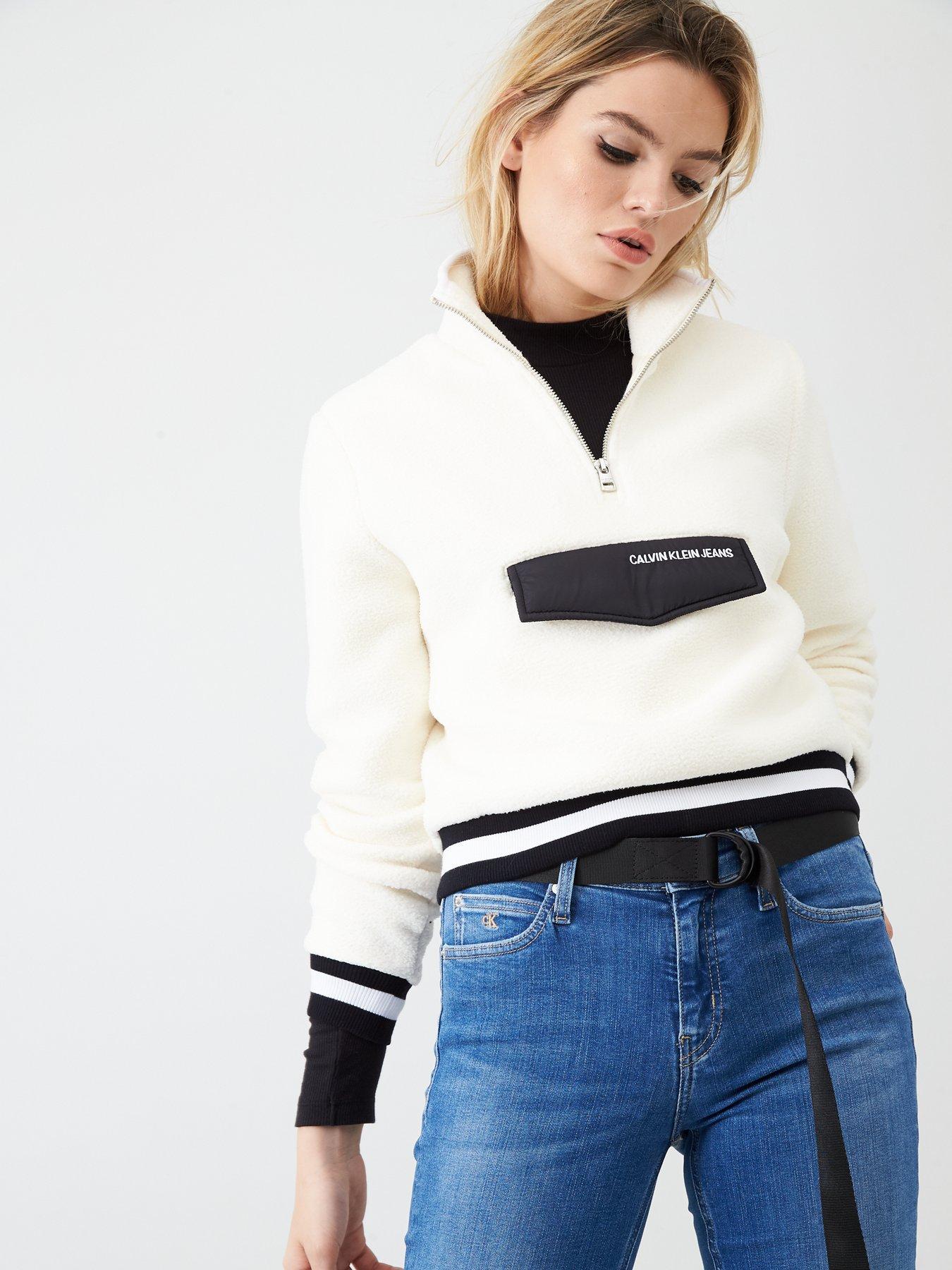 calvin klein half zip jumper