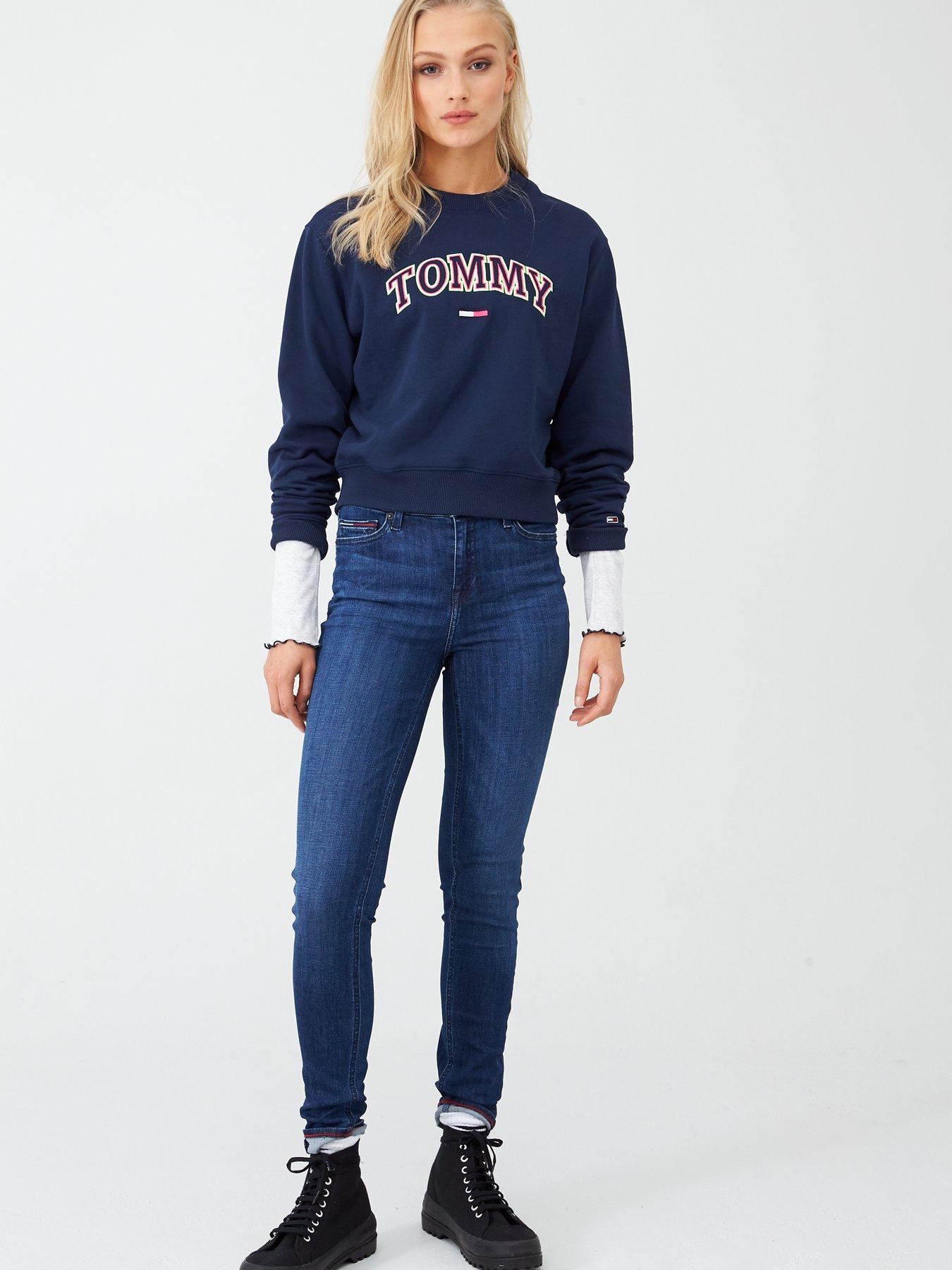 tommy jeans nora mid rise skinny fit jeans