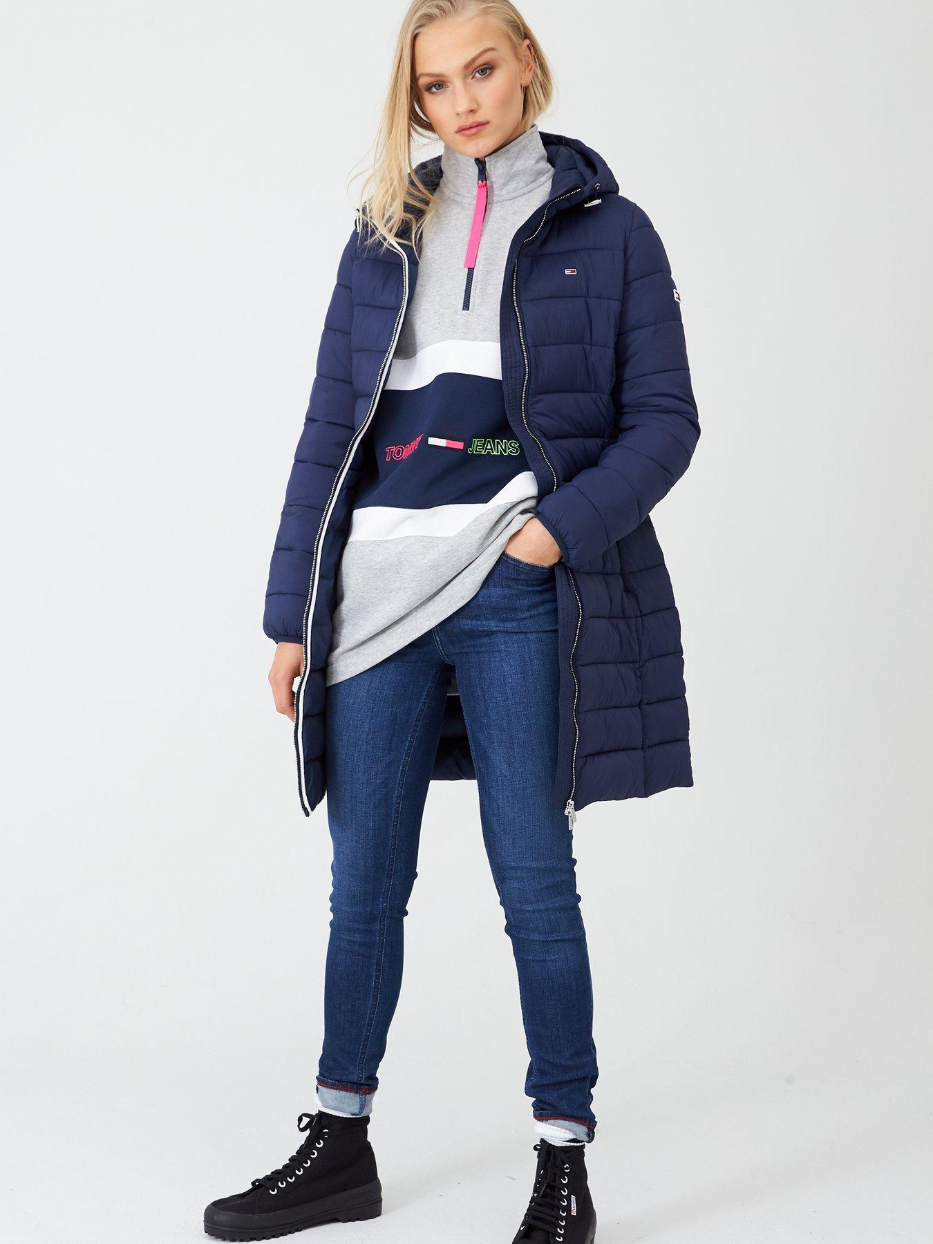 tommy jeans quilted coat