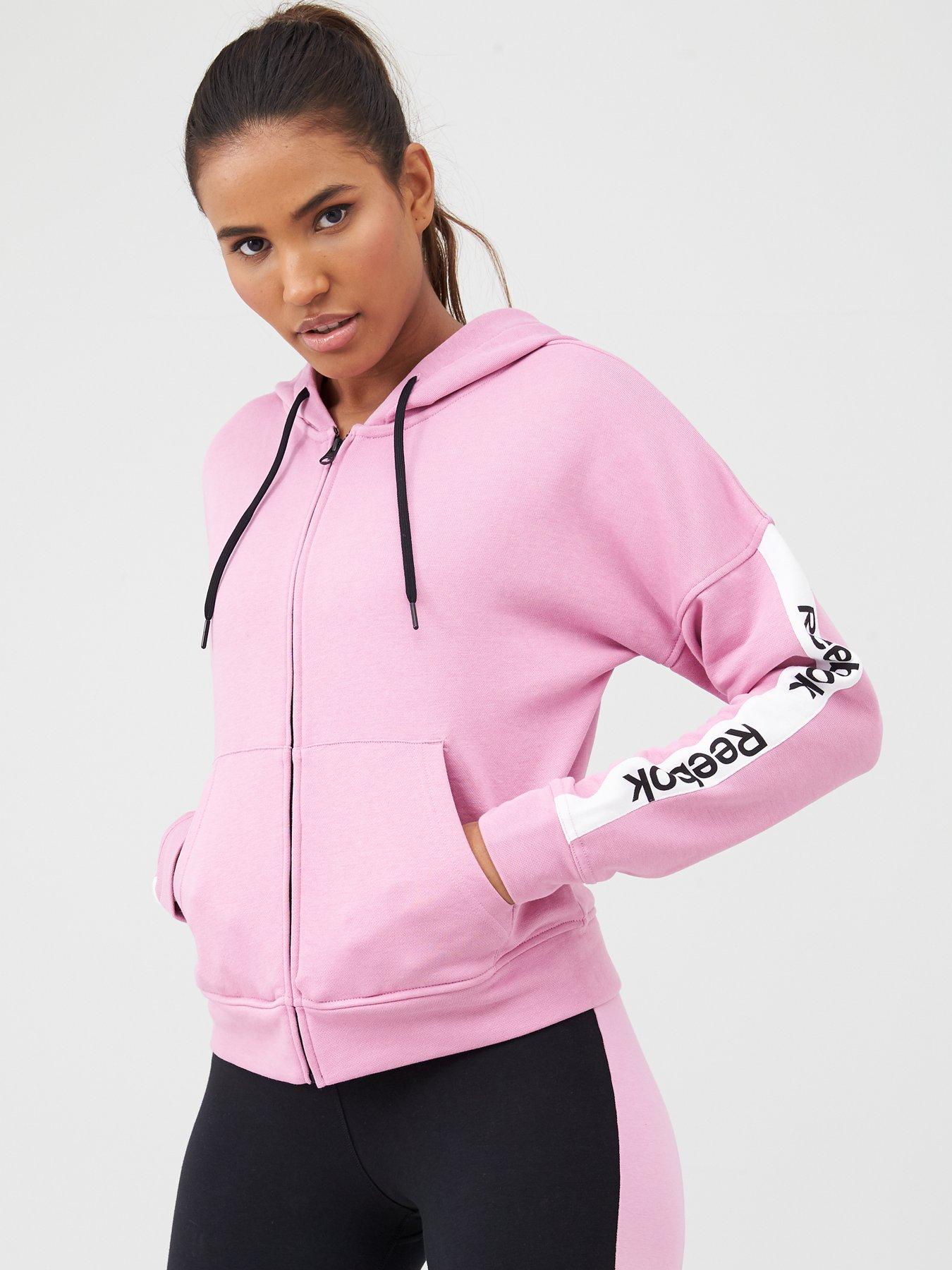 reebok sweatshirt womens pink