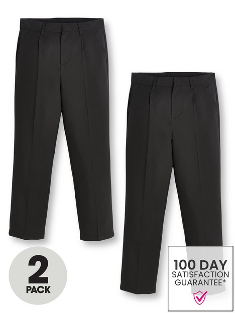 v-by-very-boysnbspregular-legnbspschool-trousers-2-pack-black
