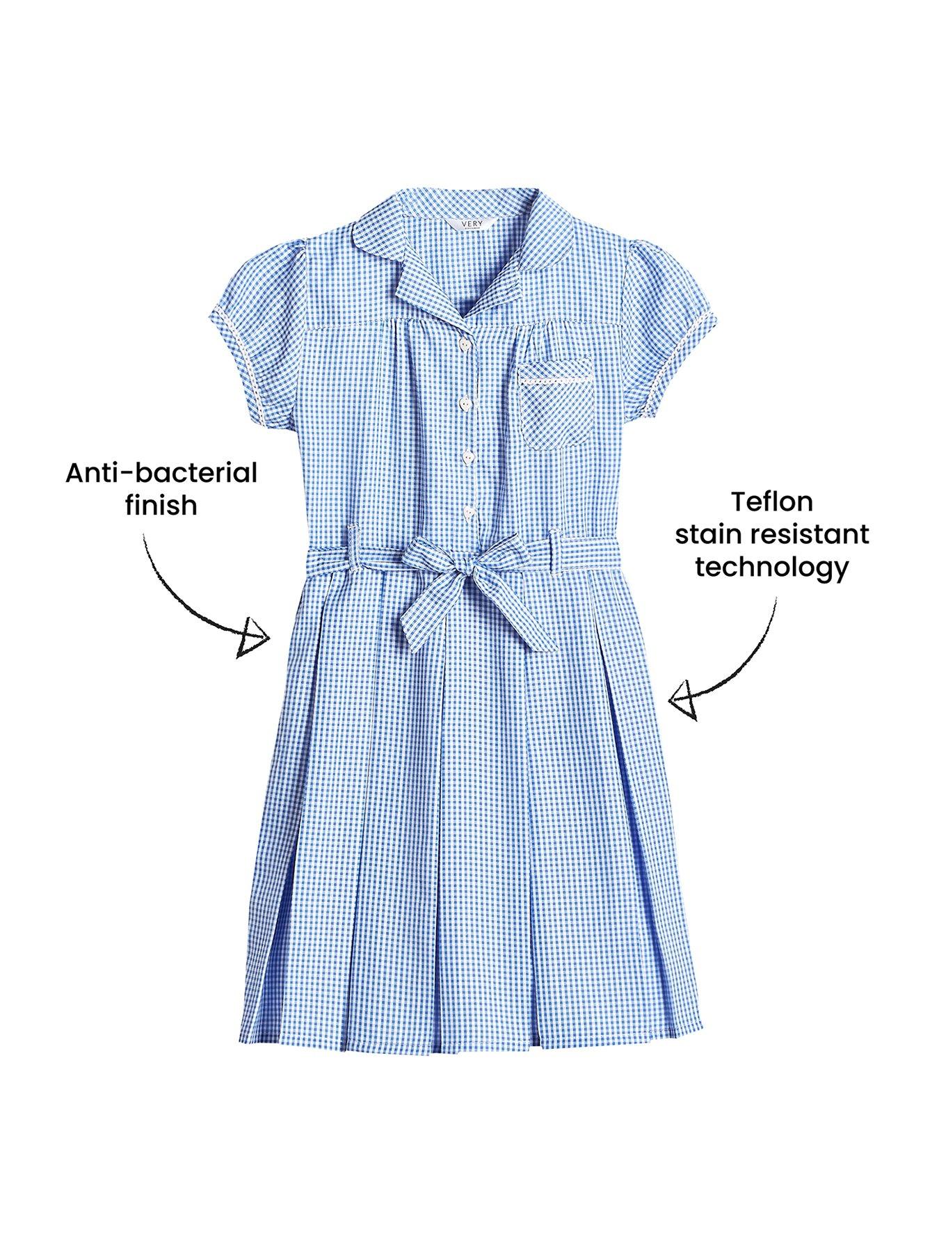 plus fit gingham school dress