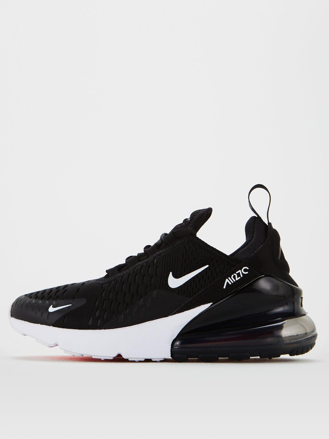 white & pink air max 270 knit trainers junior