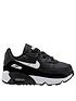 nike-air-max-90-infant-trainers-blackwhitefront
