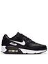 nike-air-max-90-leather-junior-trainers-blackwhitefront