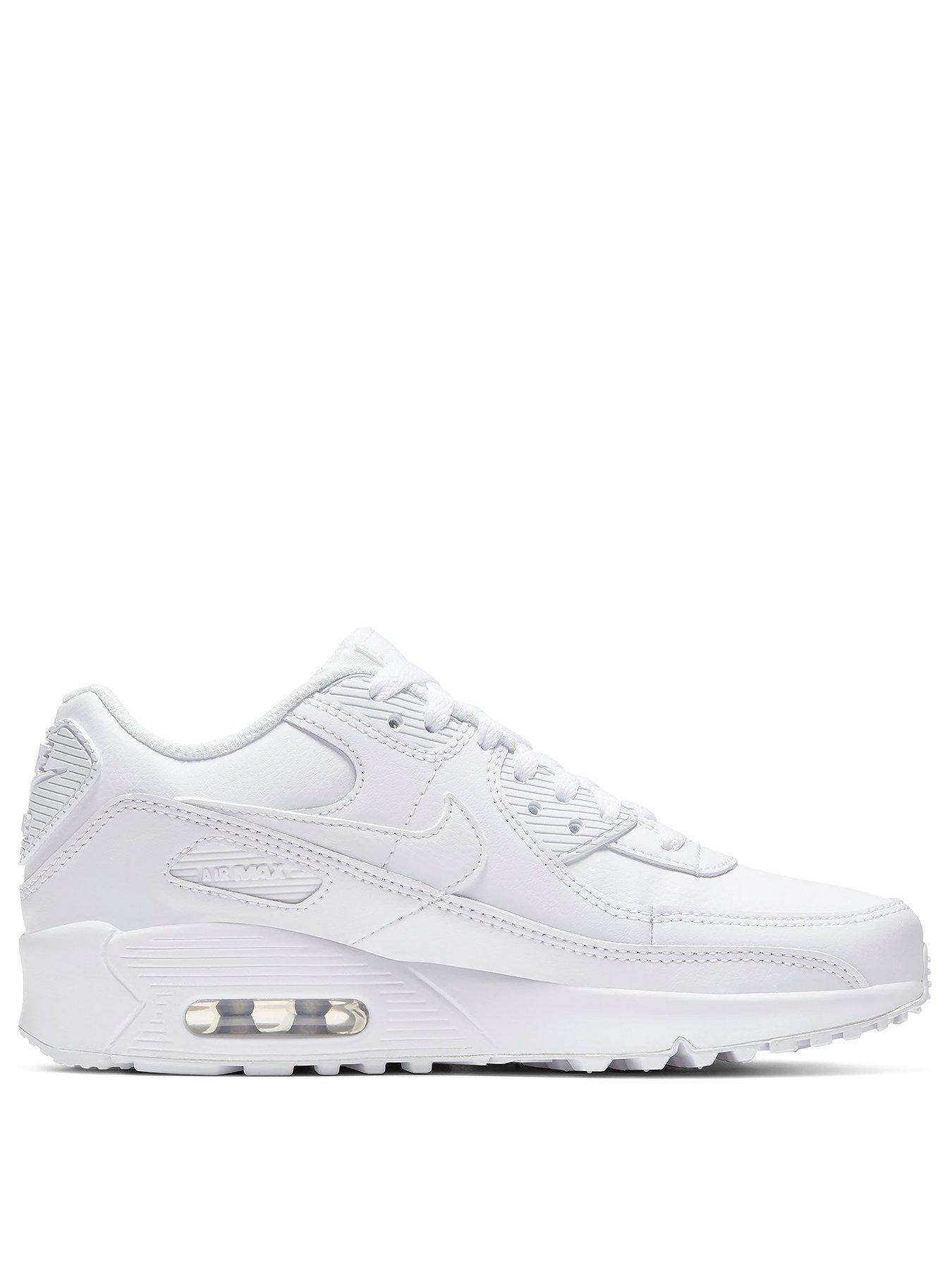 nike air max 90 junior white leather