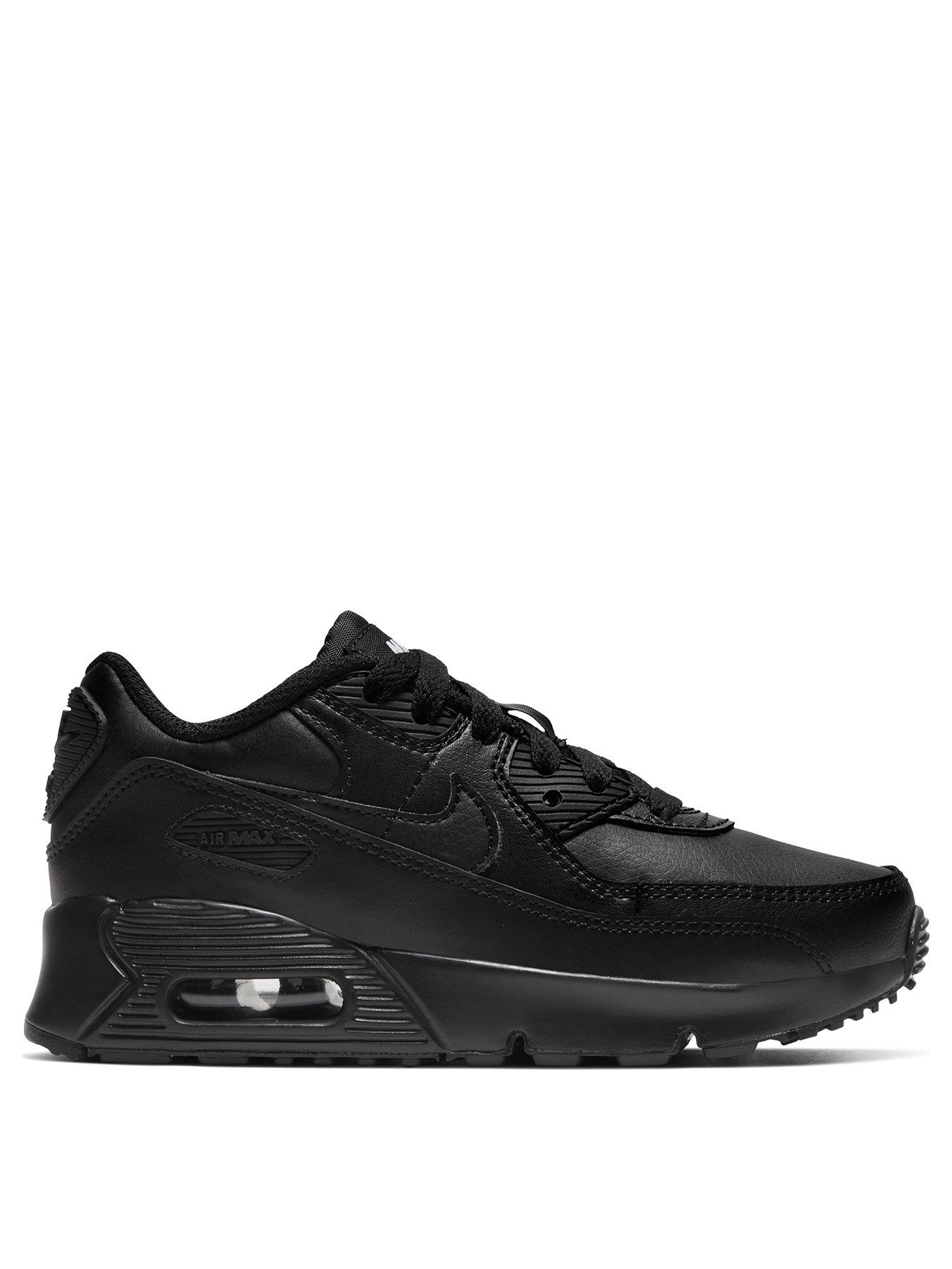 all black leather nike air max 90