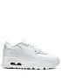 nike-air-max-90-leather-childrens-trainers-whitefront