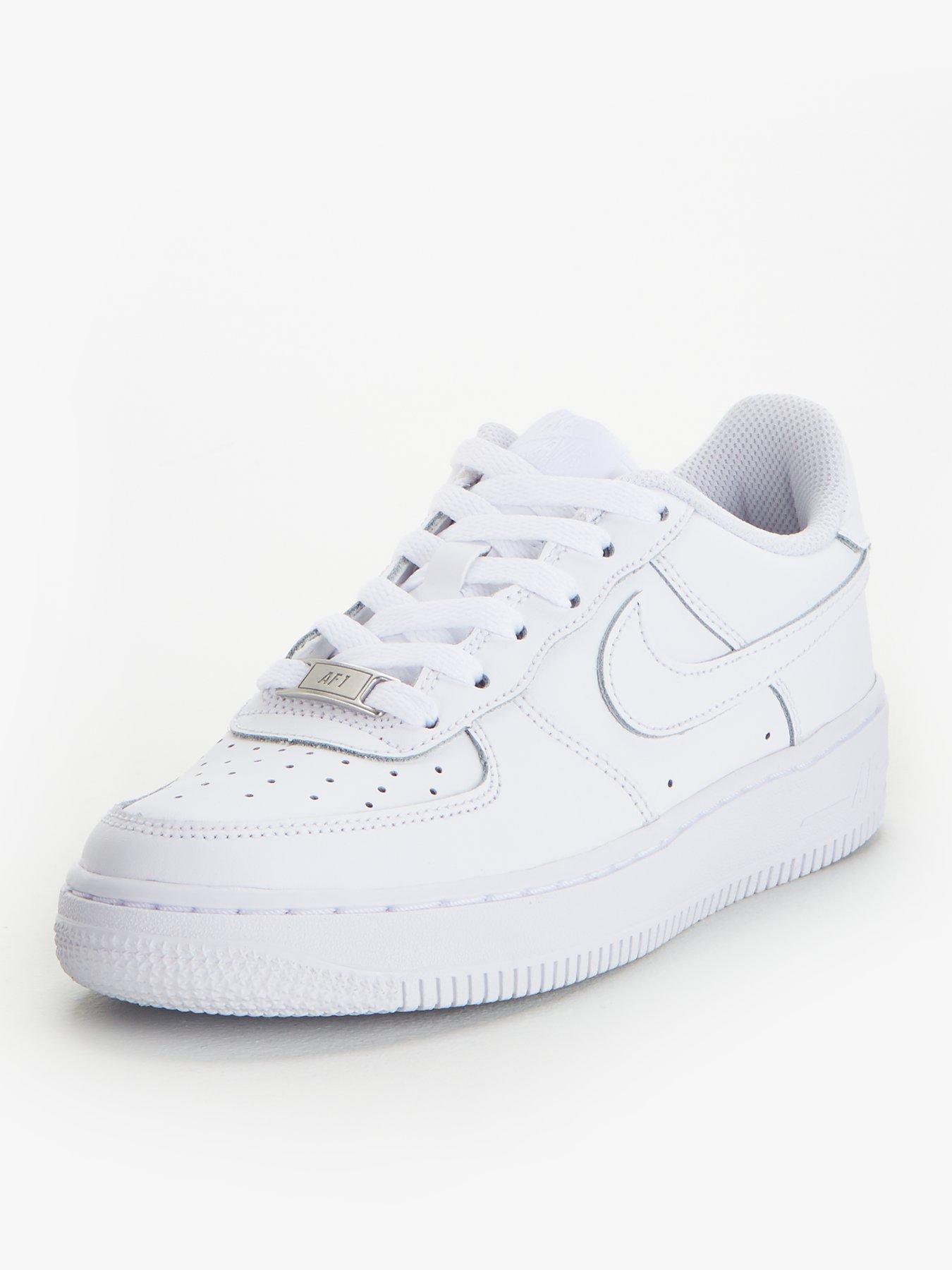 white nike air force junior size 5