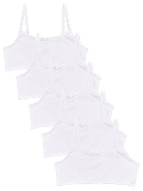 v-by-very-girls-5-pack-plain-school-crop-tops-white