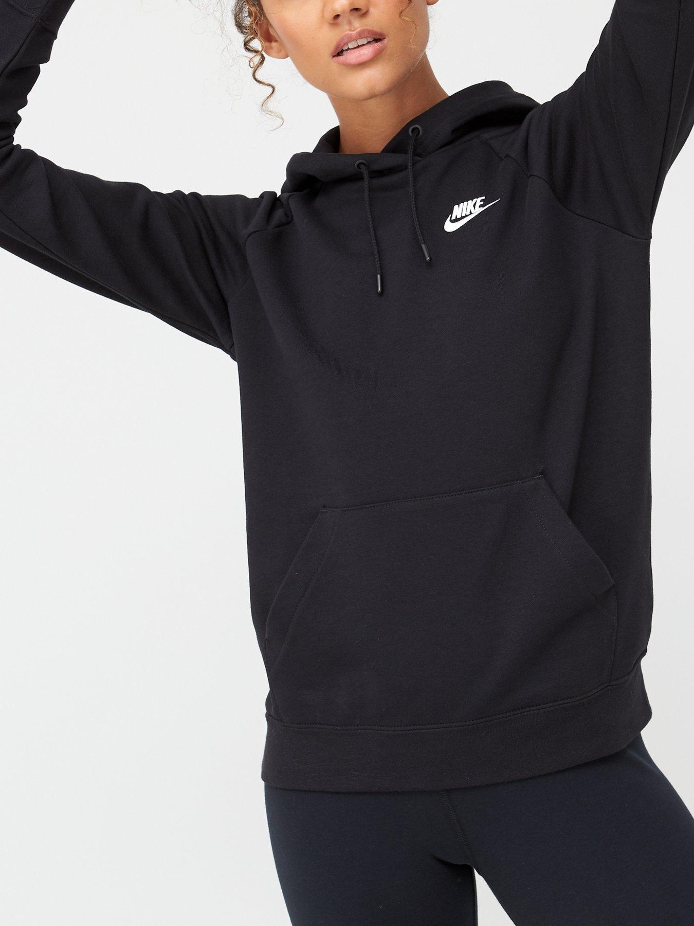 nike essential black hoodie