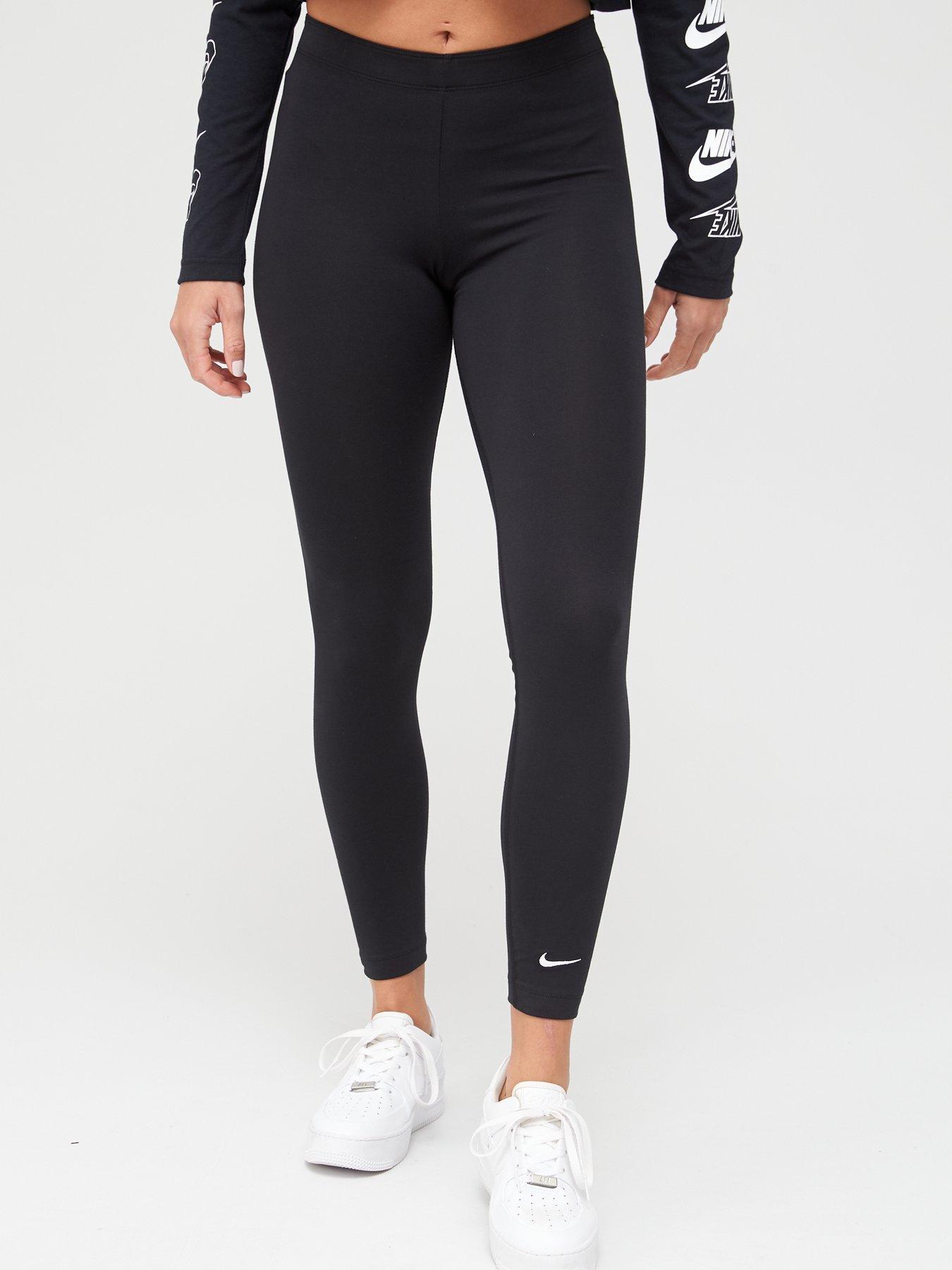 nike club leggings with swoosh logo