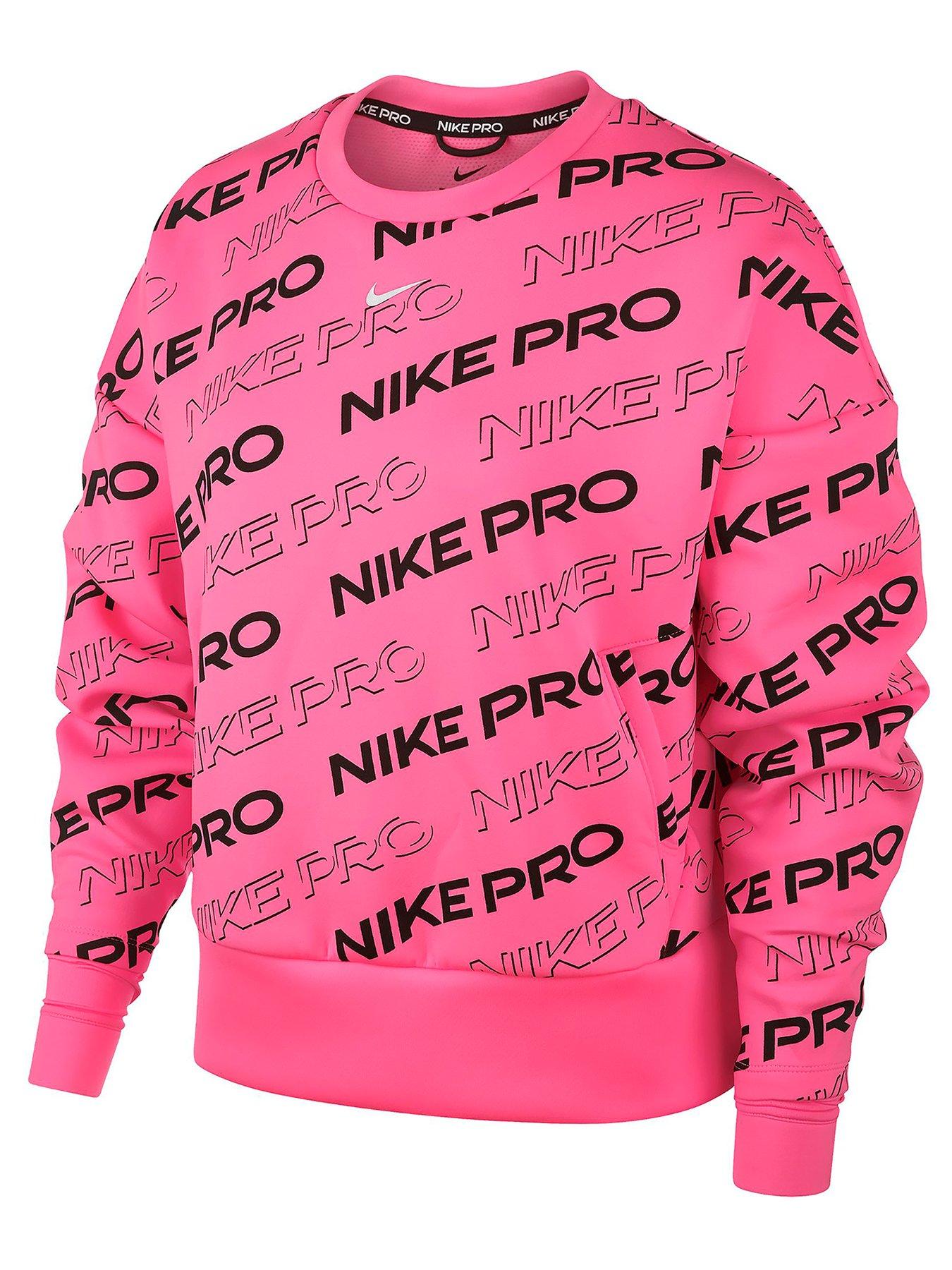 womens pink nike jumper