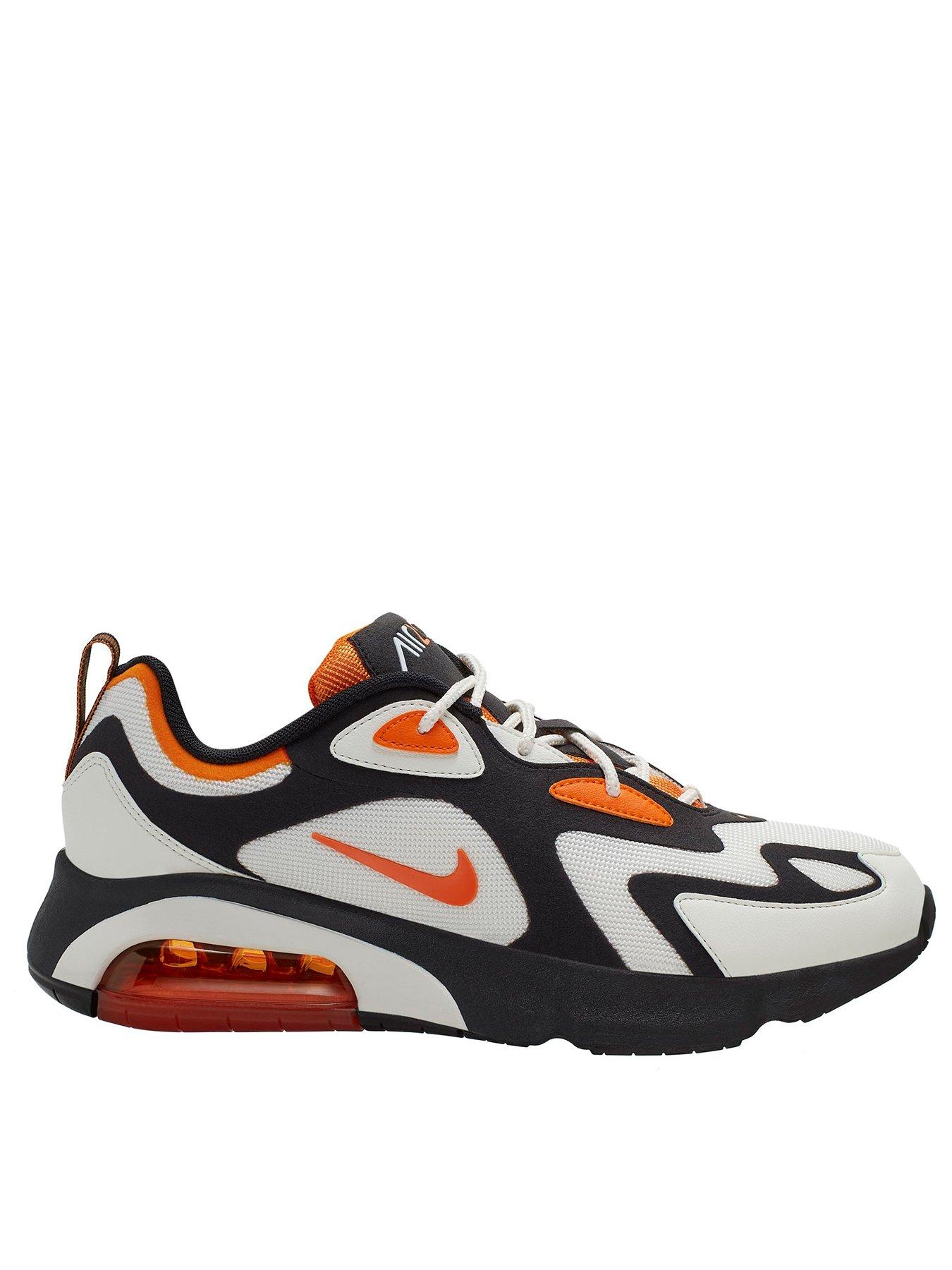 nike 200 black and orange