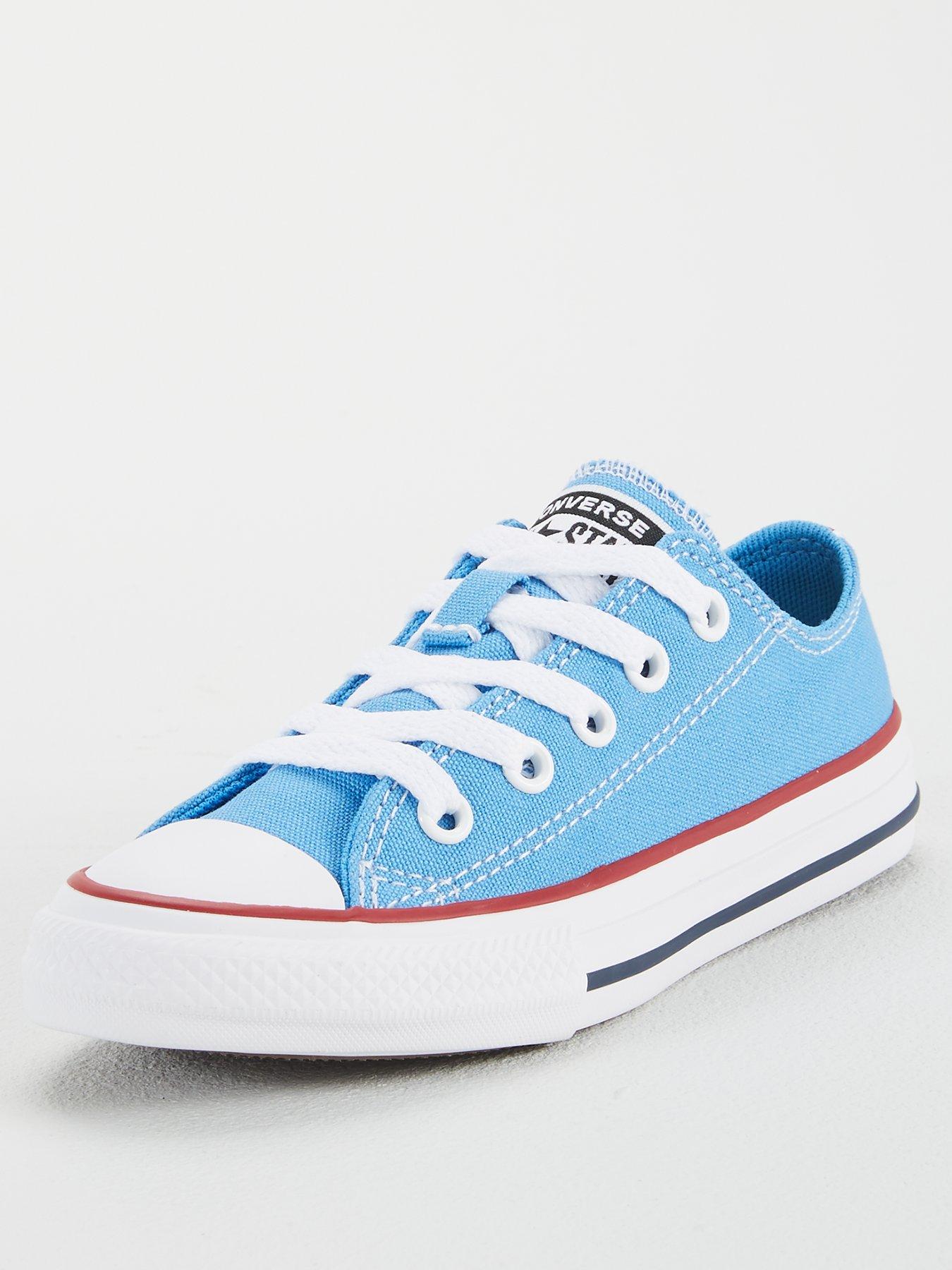 blue converse trainers