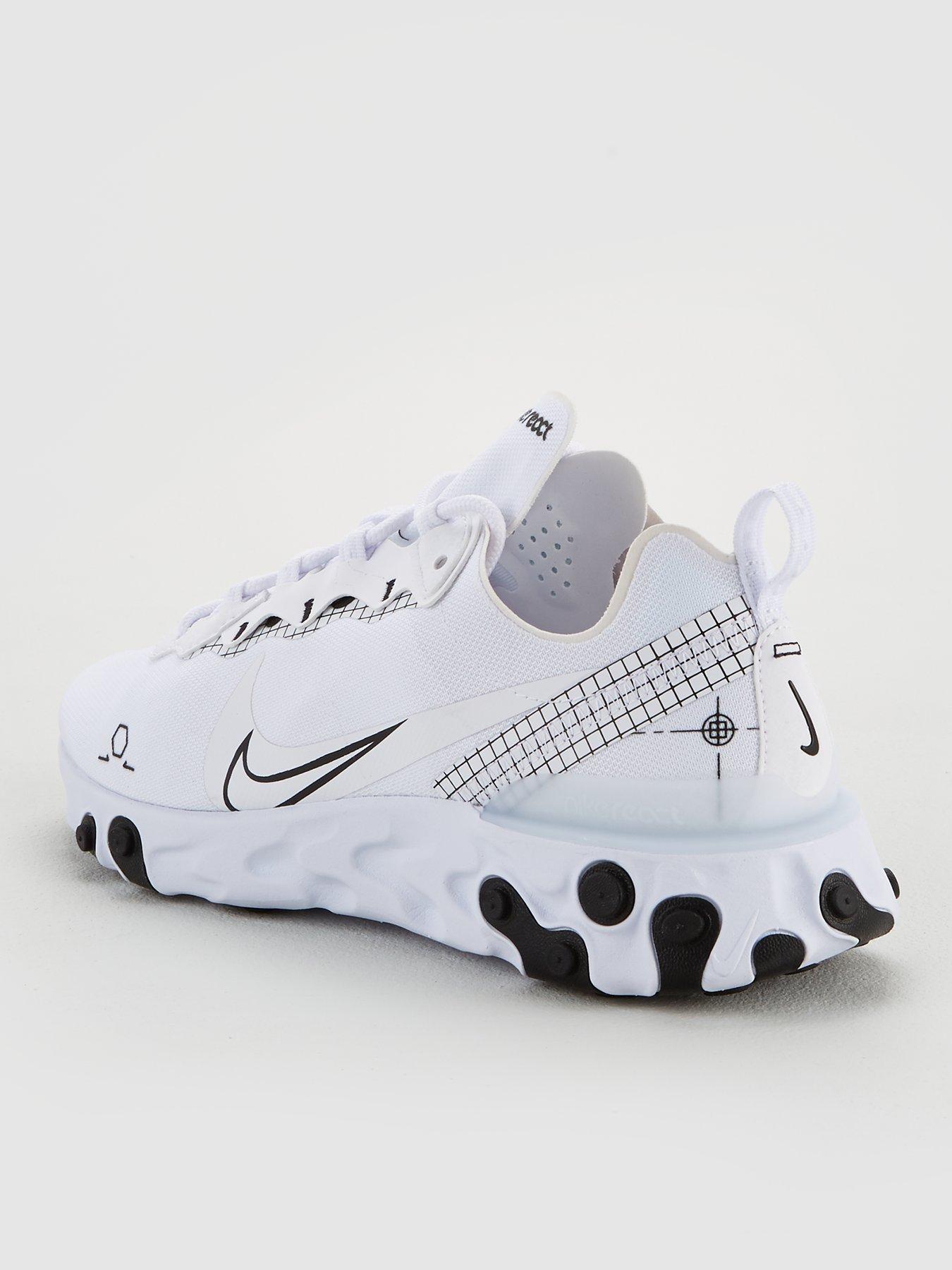 white nike react element 55