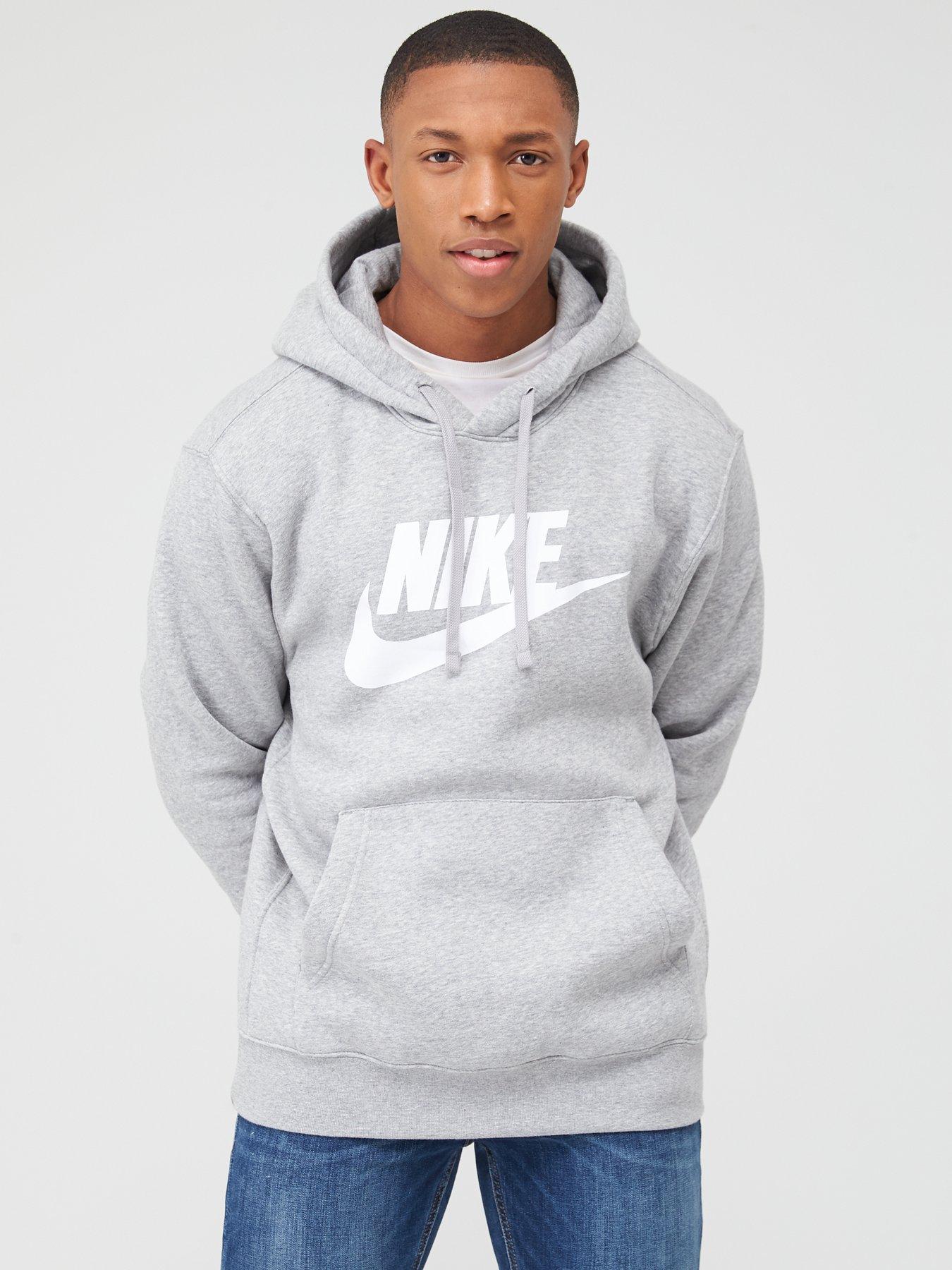 grey nike overhead hoodie