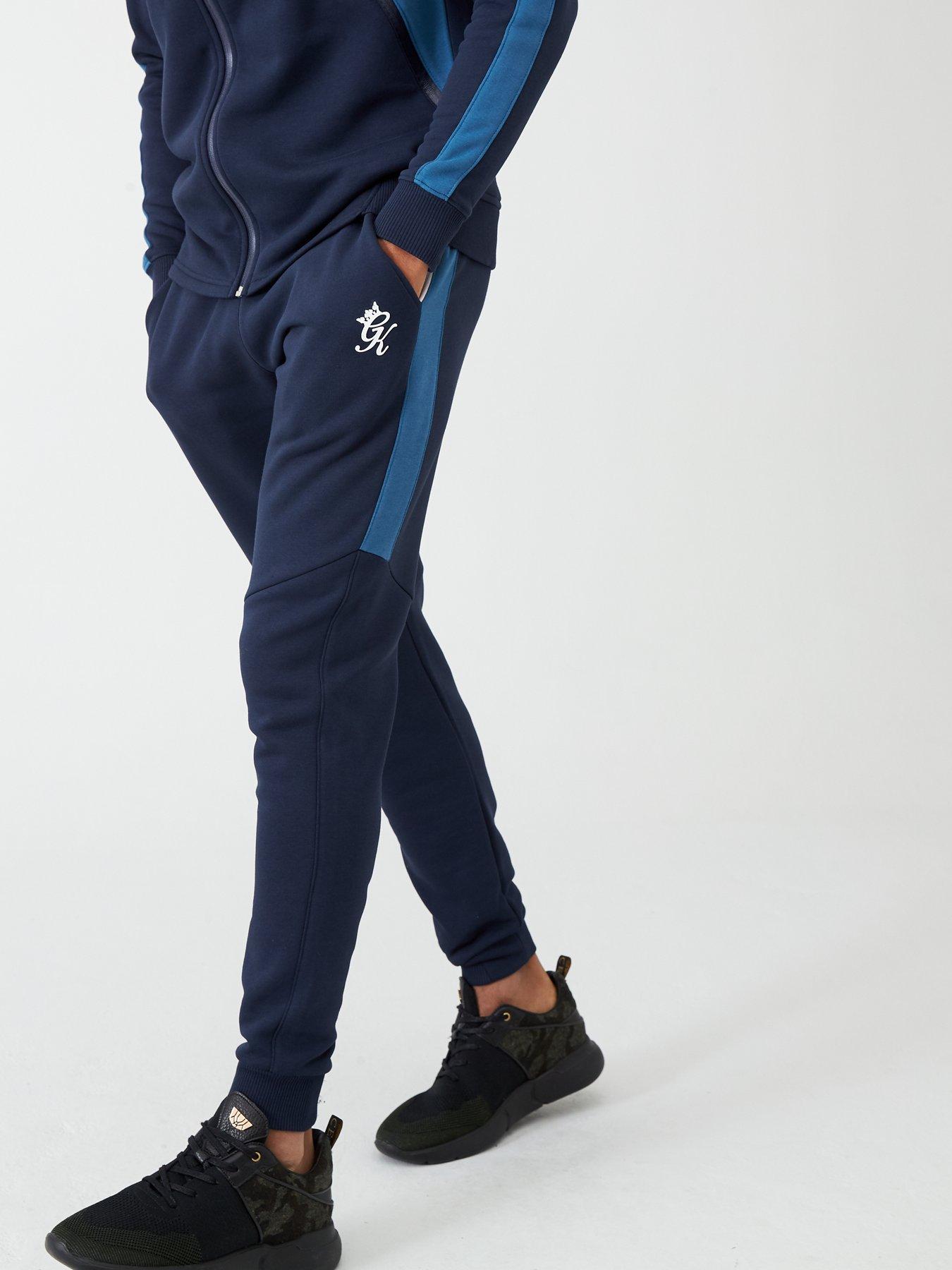 navy blue gym king tracksuit