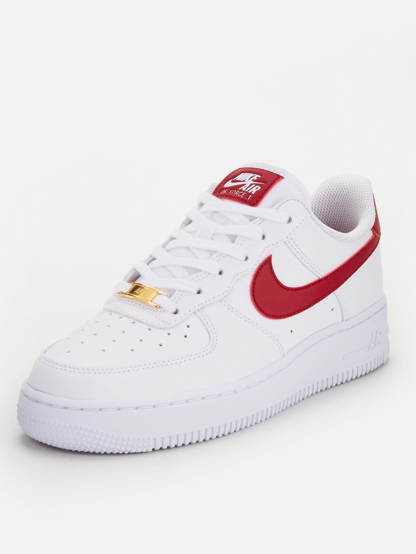 white & red air force 1 07 3 trainers