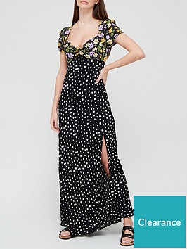 v-by-very-sleeve-detail-crepe-maxi-floral