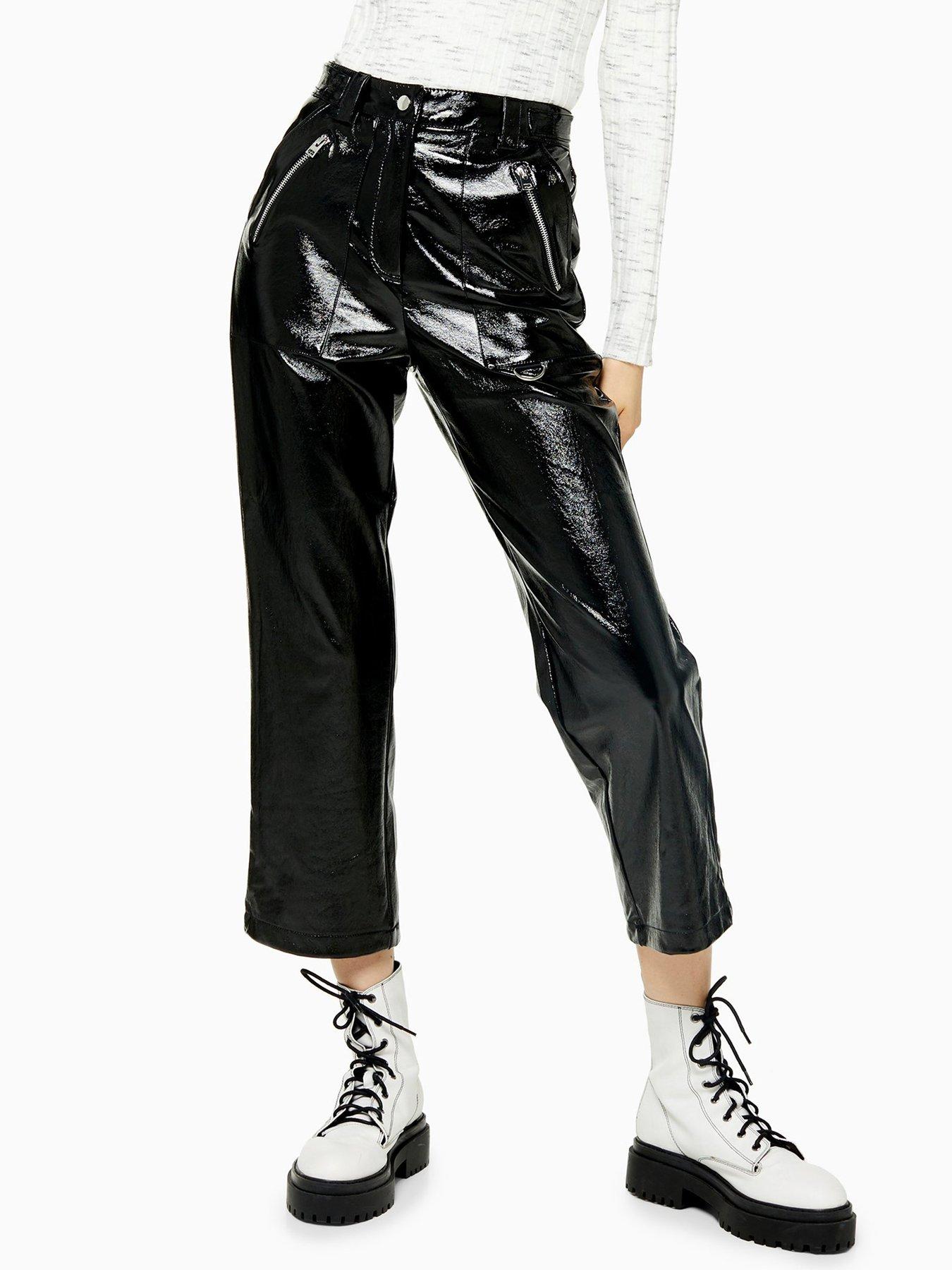 vinyl pants topshop
